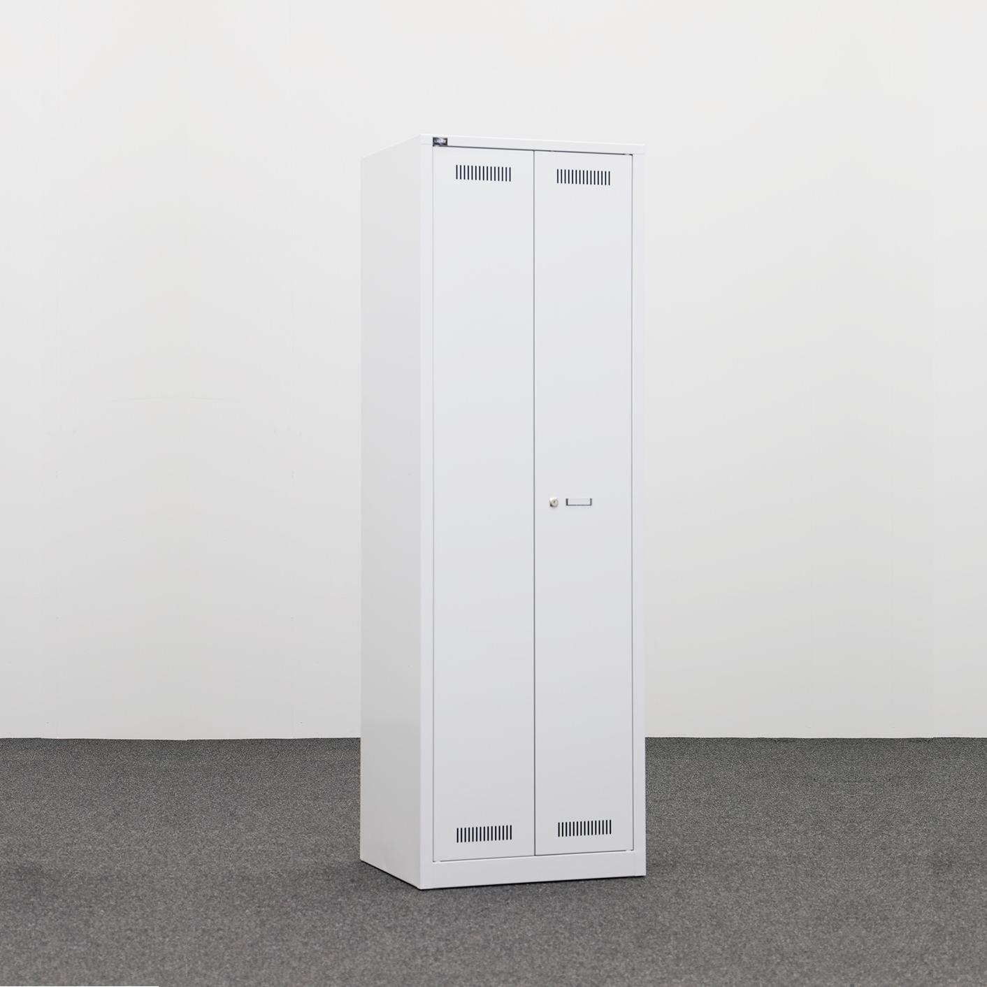 Armoire universelle Bisley Light (Gris clair, Nouveau, 2 portes, Avec clé)