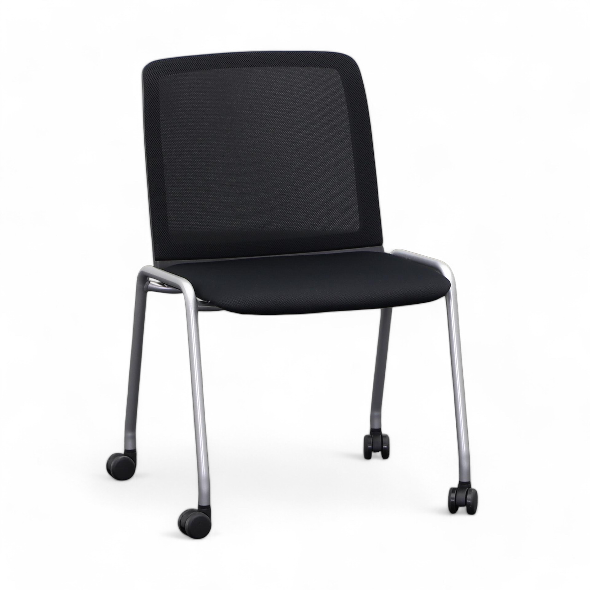 4-leg chairs Haworth Comforto (Black, New, Universal castors, without armrests)