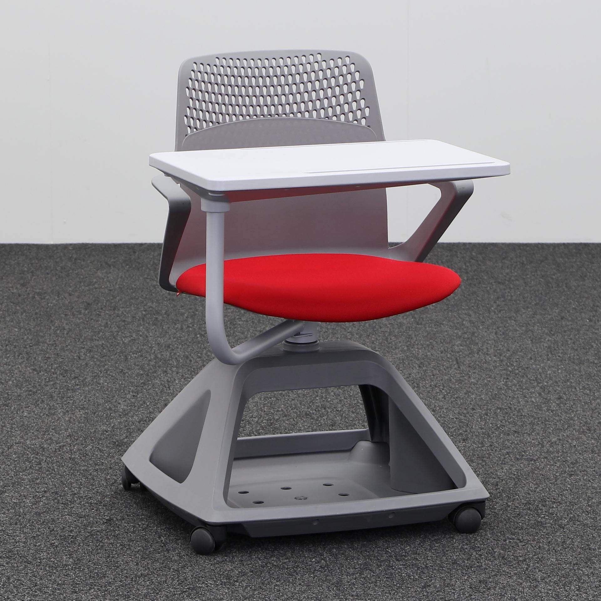 Conference chairs IBEBI Rover Evo (Red, New, Carpet castors, Ring armrests)