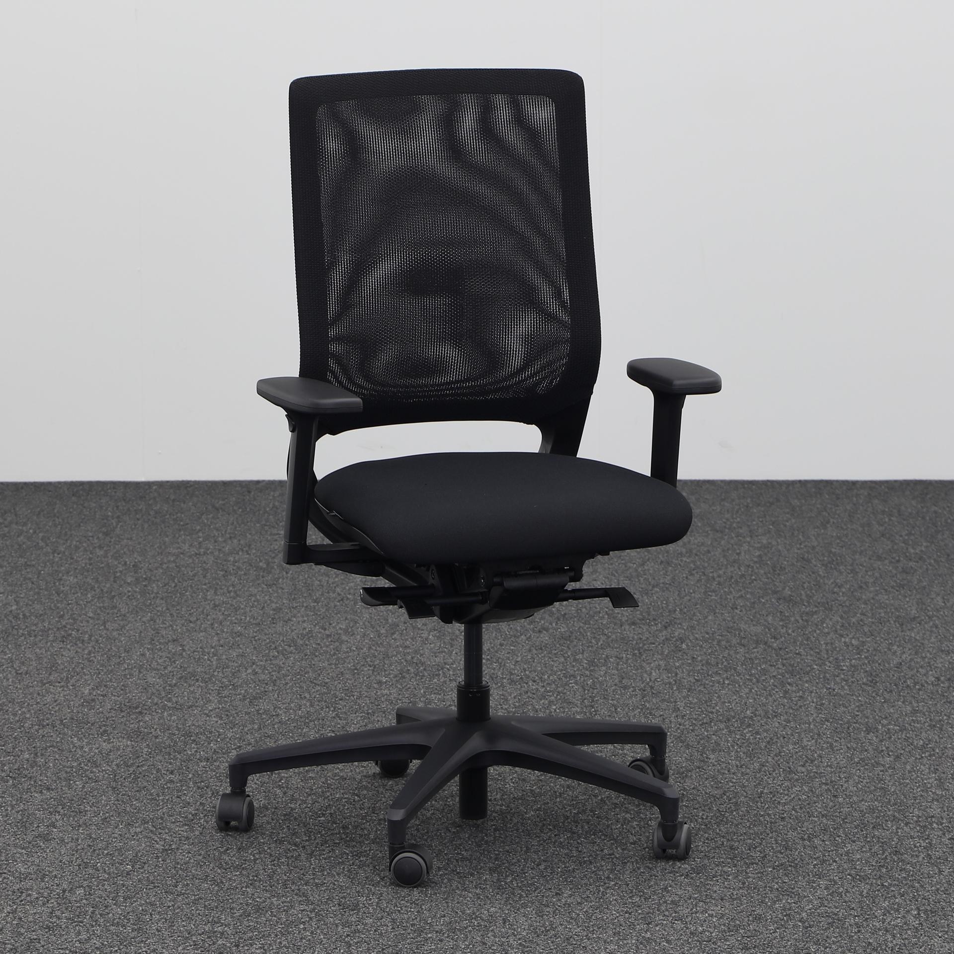 Office swivel chairs Klöber Mera 84 (Black, New, Hard floor castors, 2D armrests)