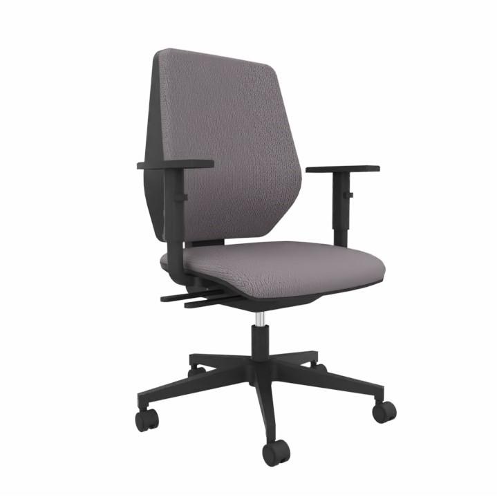 Chaises de bureau LAS CAST (Gris, Nouveau, Rouleaux de moquette, 1D Accoudoirs)