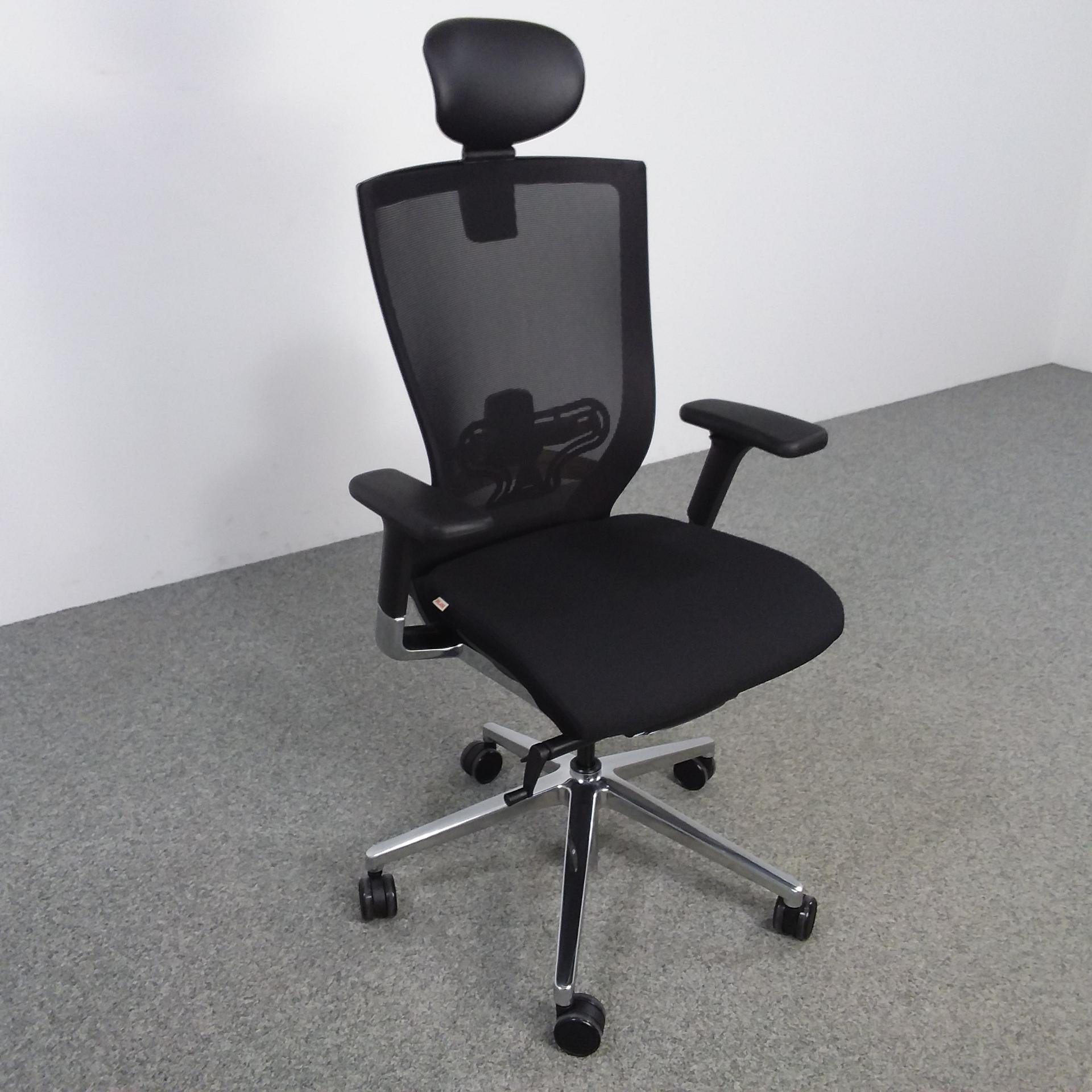 Chaises de bureau Milani X Chair (Noir, Nouveau, Rouleaux de moquette, Accoudoirs 3D)