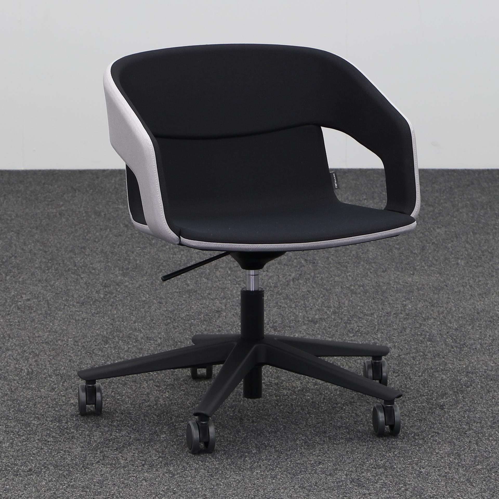 Conference chairs Narbutas Twist&Sit (Gray, New, Hard floor castors, Fixed armrests)