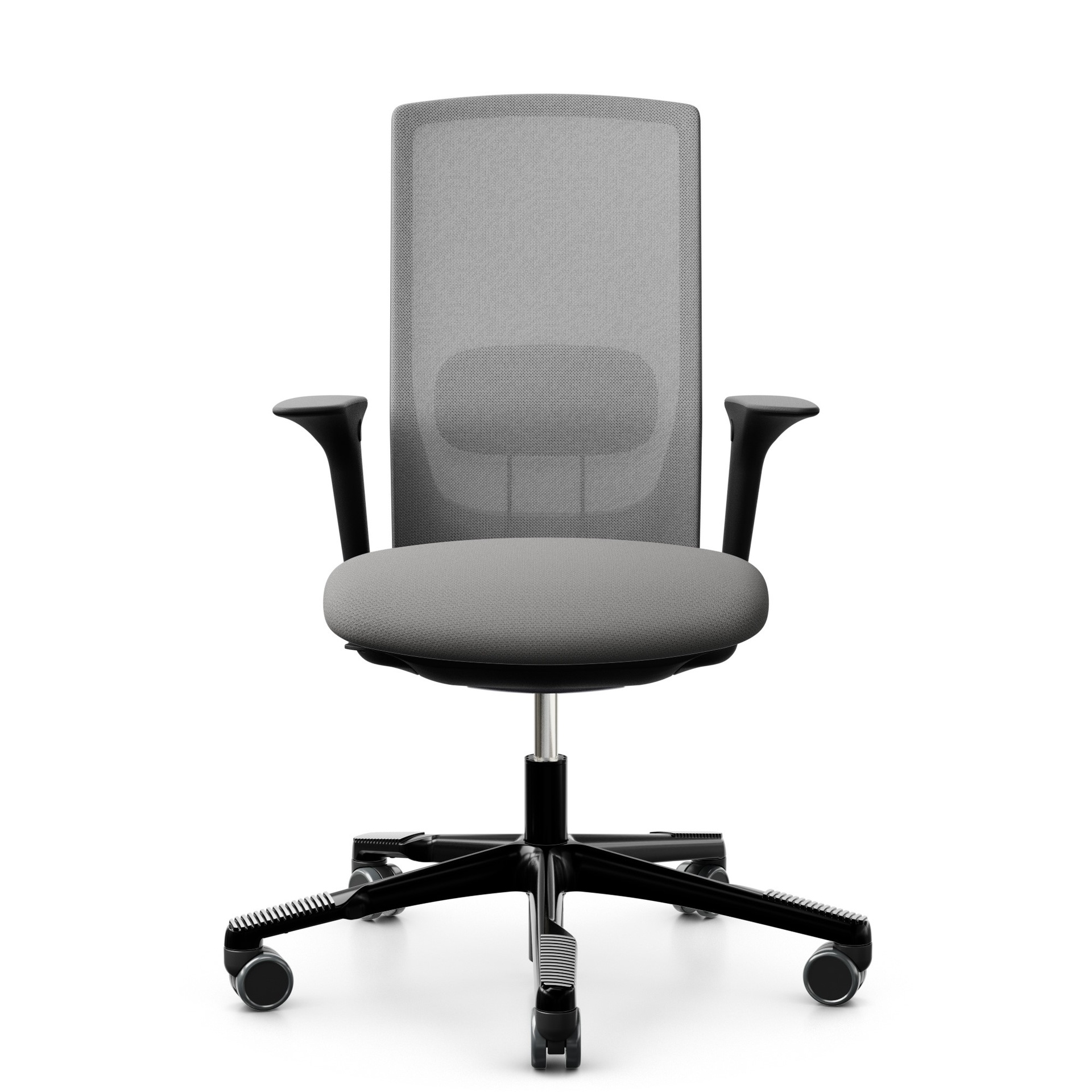 Office swivel chairs HAG Futu Mesh 1100-S (Gray, New, Hard floor castors, 2D armrests)