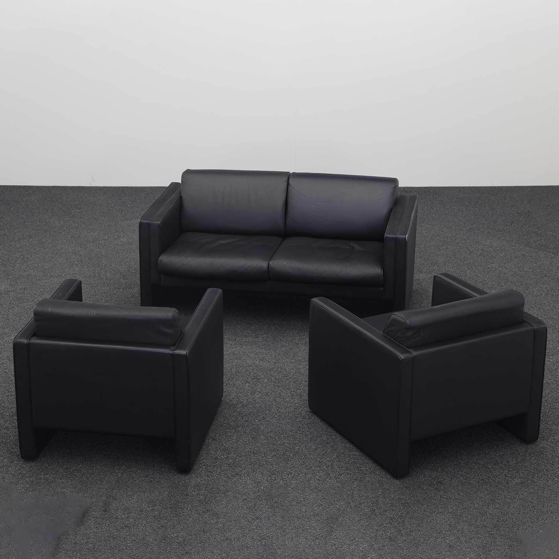 Lounge Sofas Walter Knoll (Schwarz, Normal Gebraucht, 4)