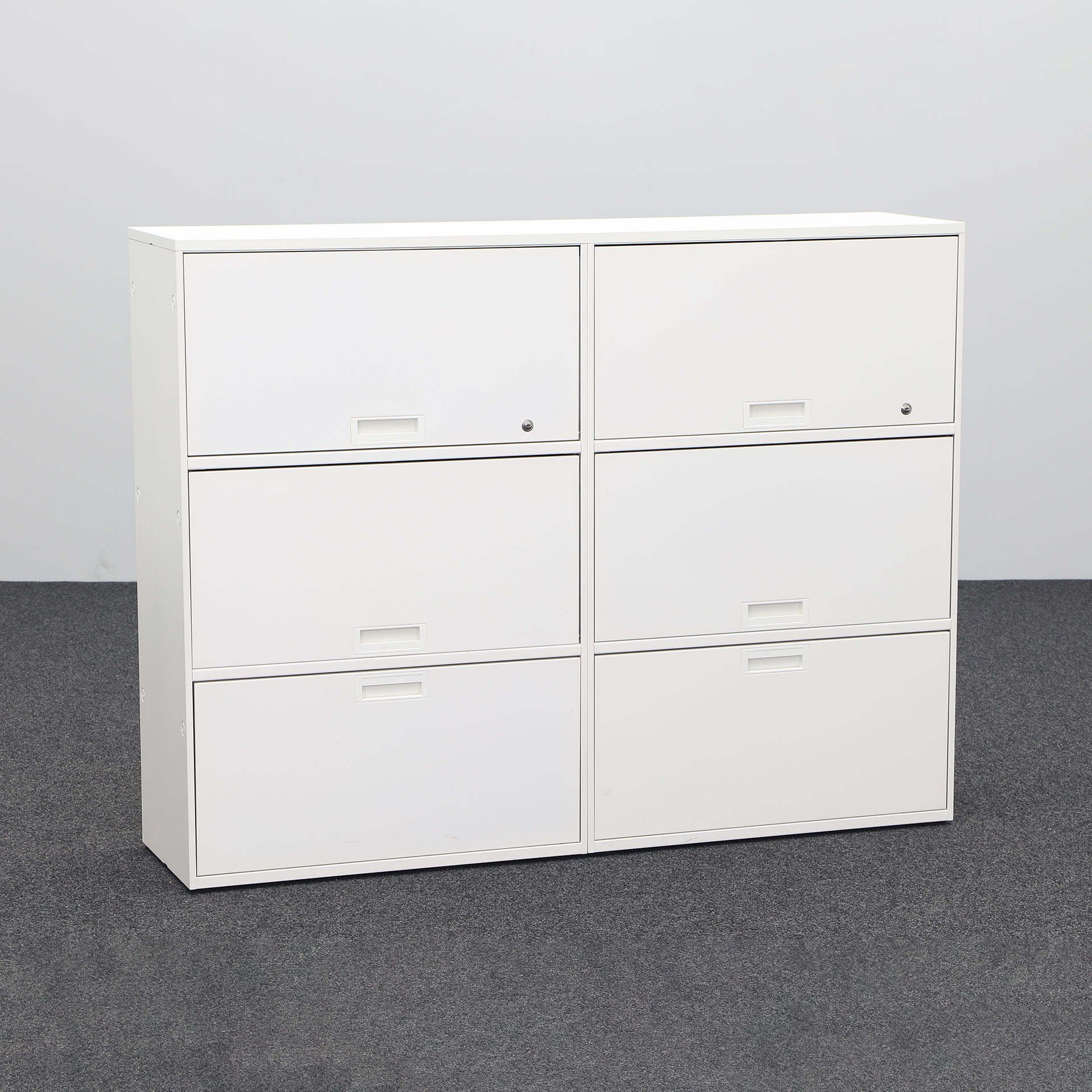 Modular cabinets Lista LO Qub (White, Normal used, With key)