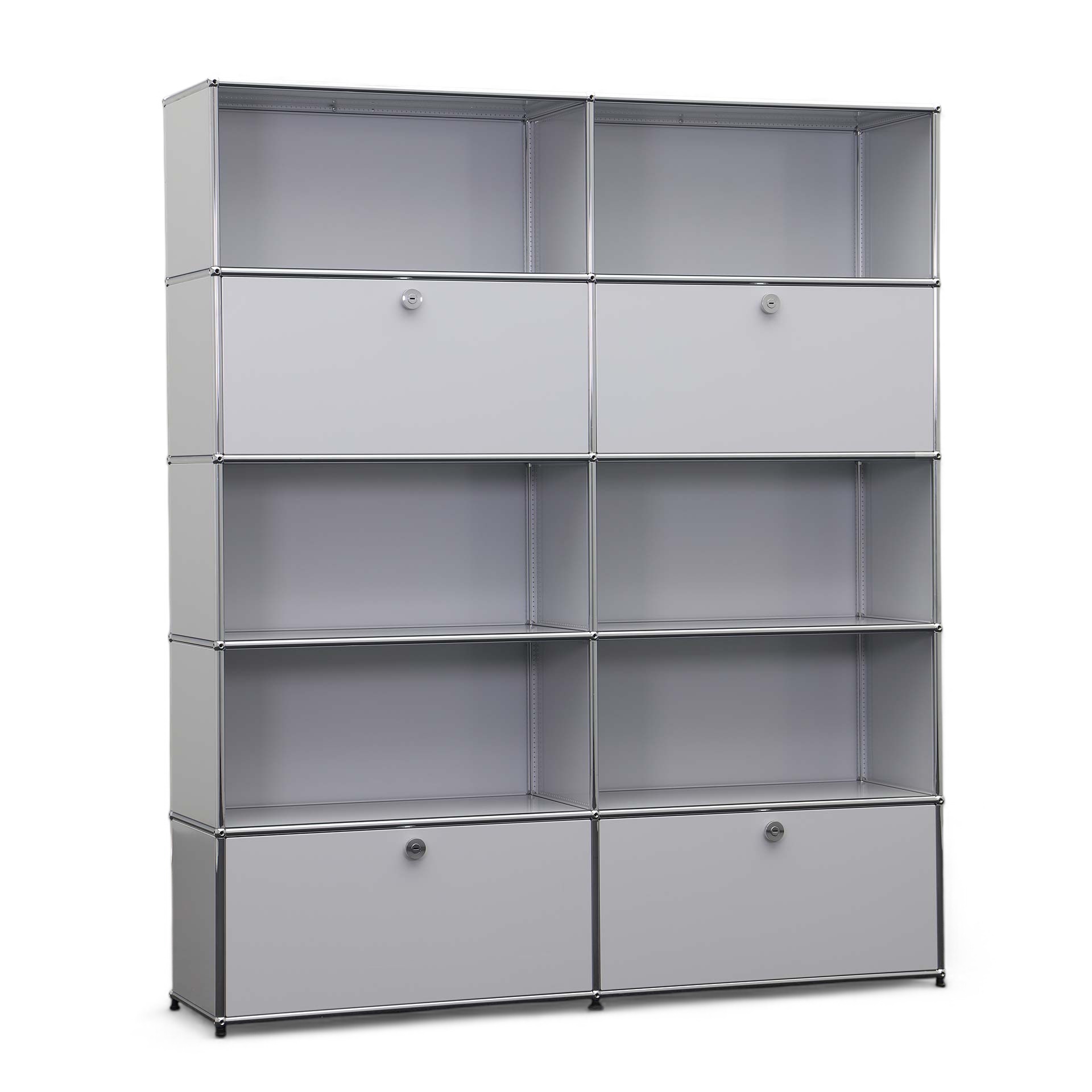 Armoires modulaires USM Haller (Gris clair, Bon, Sans clé)