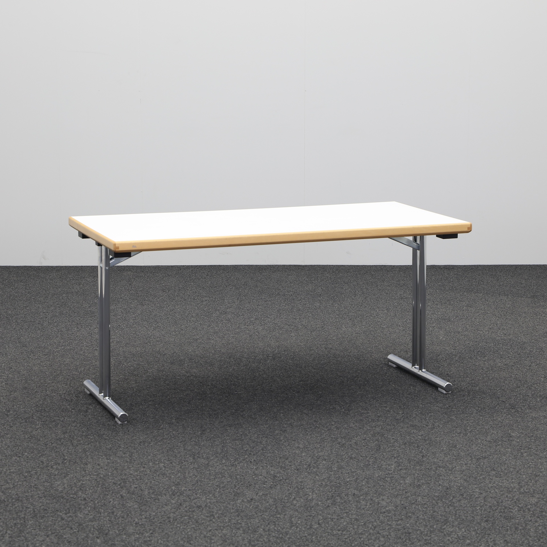 Tables pliantes Hiller Delta 105 (Blanc, Bon, 150x75, Chromé)