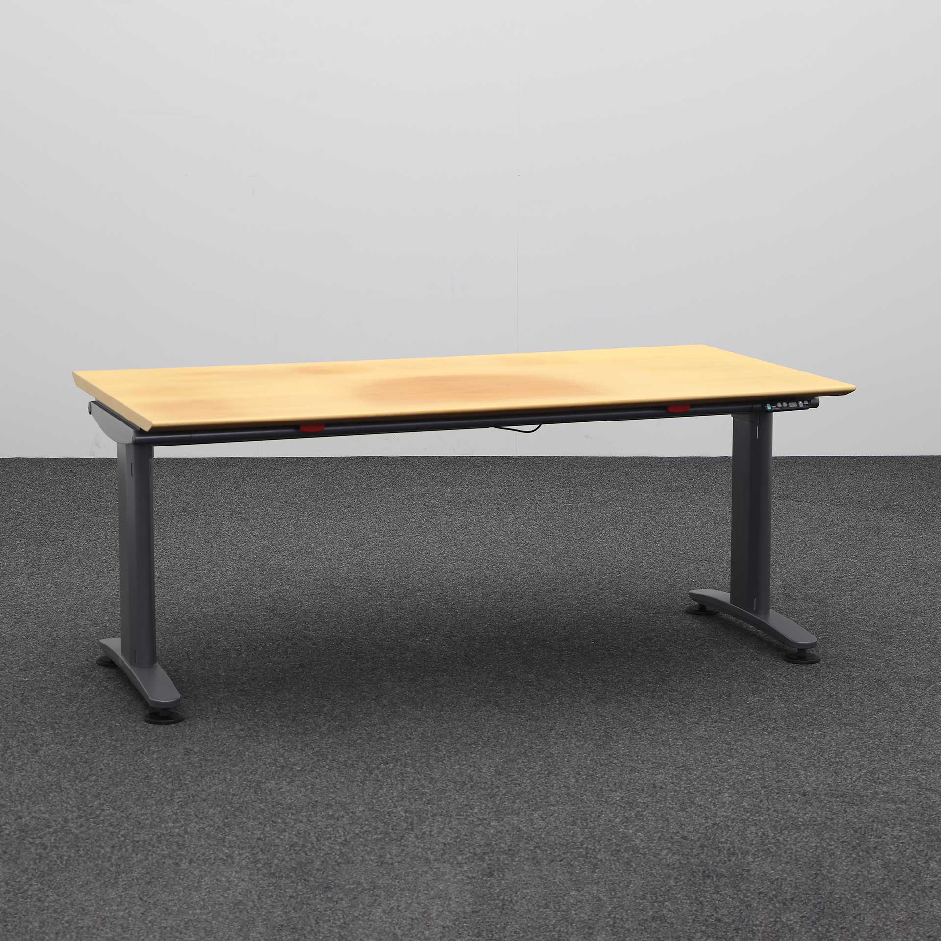 Stehpulte Ergodata Multi Desk (Esche, Normal Gebraucht, 180x90, Anthrazit, Anthrazit)