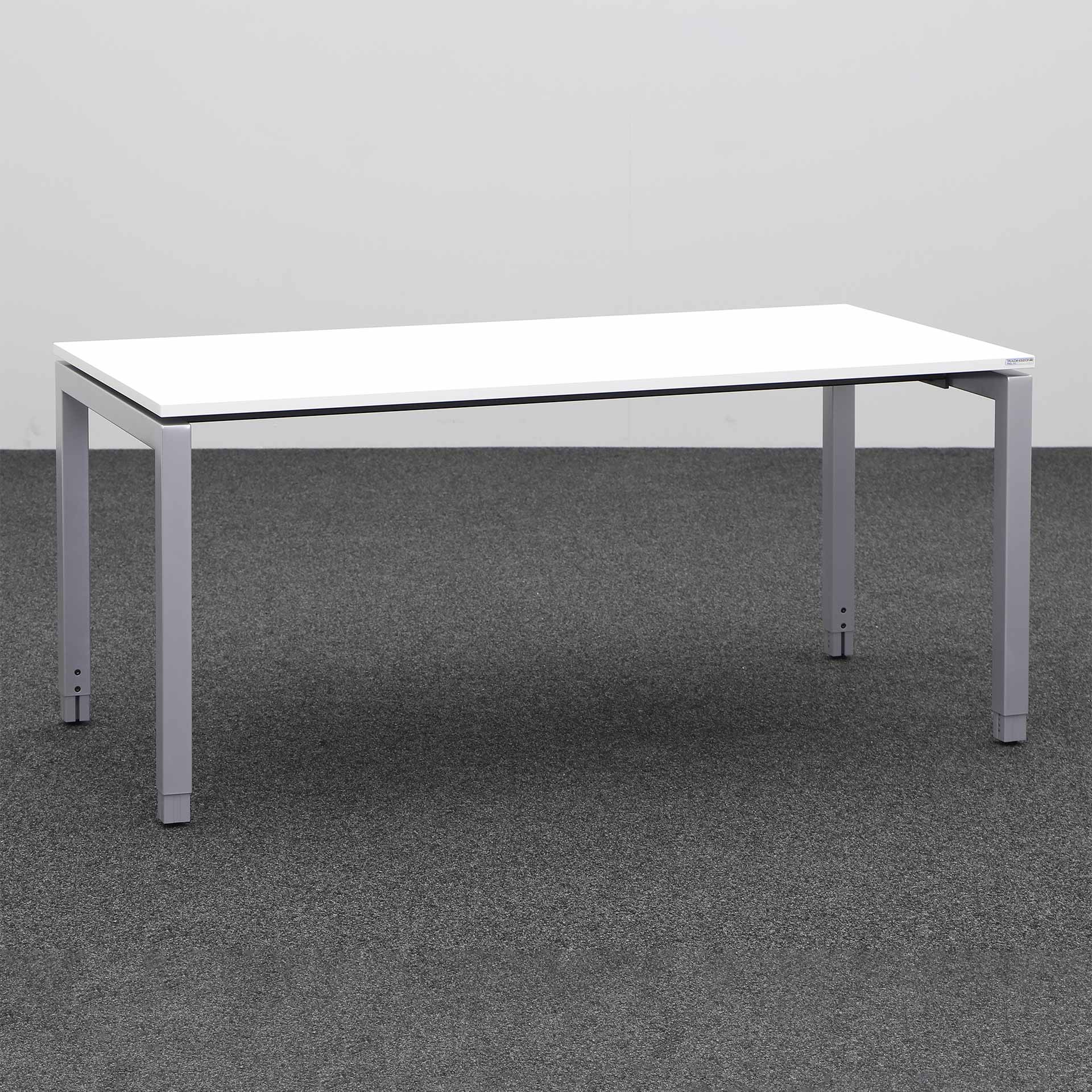 Scrivania Tradingzone Proline (Bianco, Nuovo, 160x80, Grigio argento, Grigio argento)