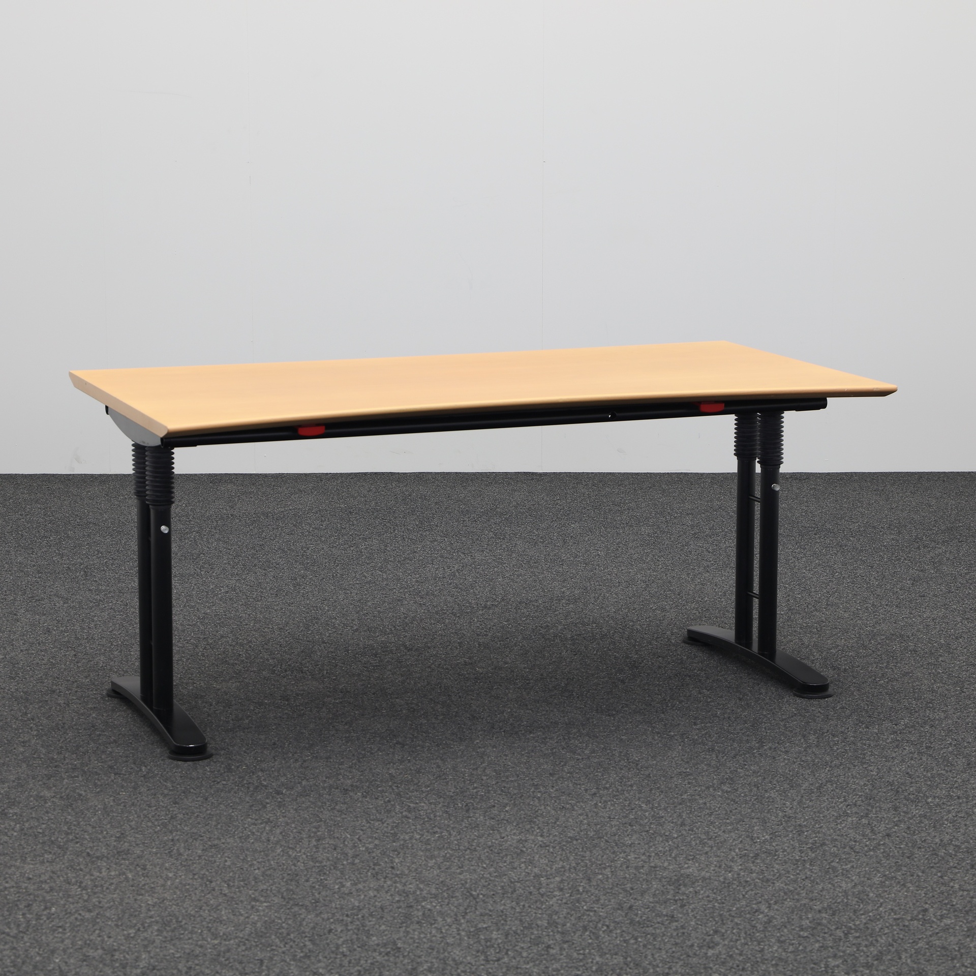 Schreibtische Ergodata System Desk (Buche, Normal Gebraucht, 170x90, Schwarz, Anthrazit)