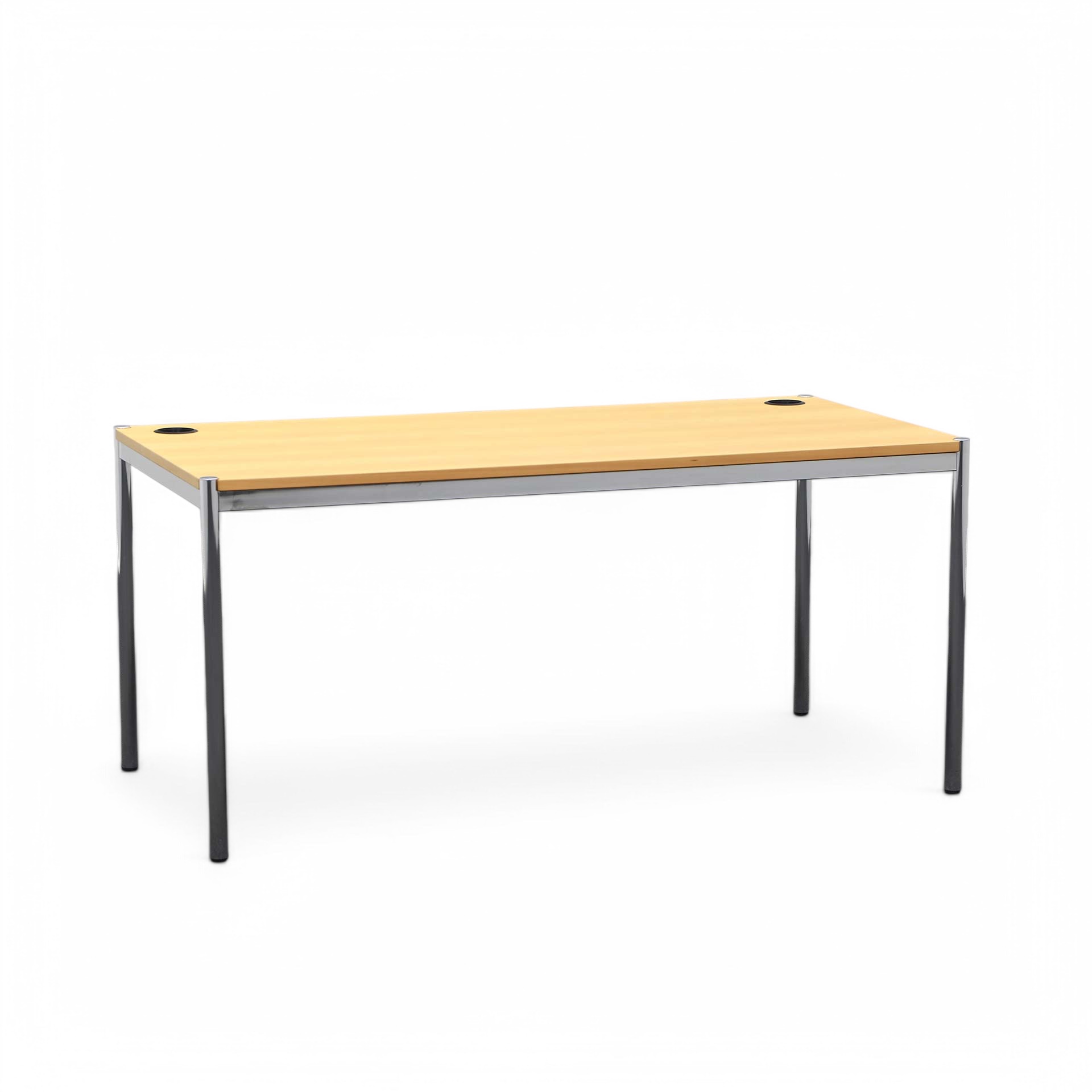 Scrivanie Ergodata Multi Desk (Pero, Normale usato, 160x80, Cromato, Cromato)