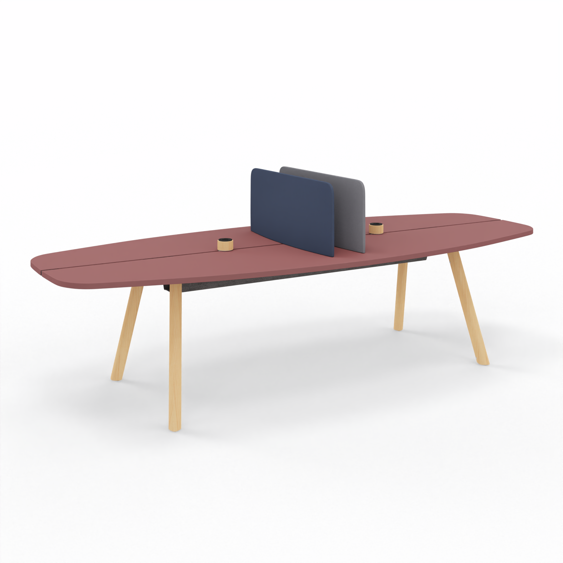 Conference tables Kusch+CO by Nowy Styl Creva desk (Red, New, 300x120, Natural )