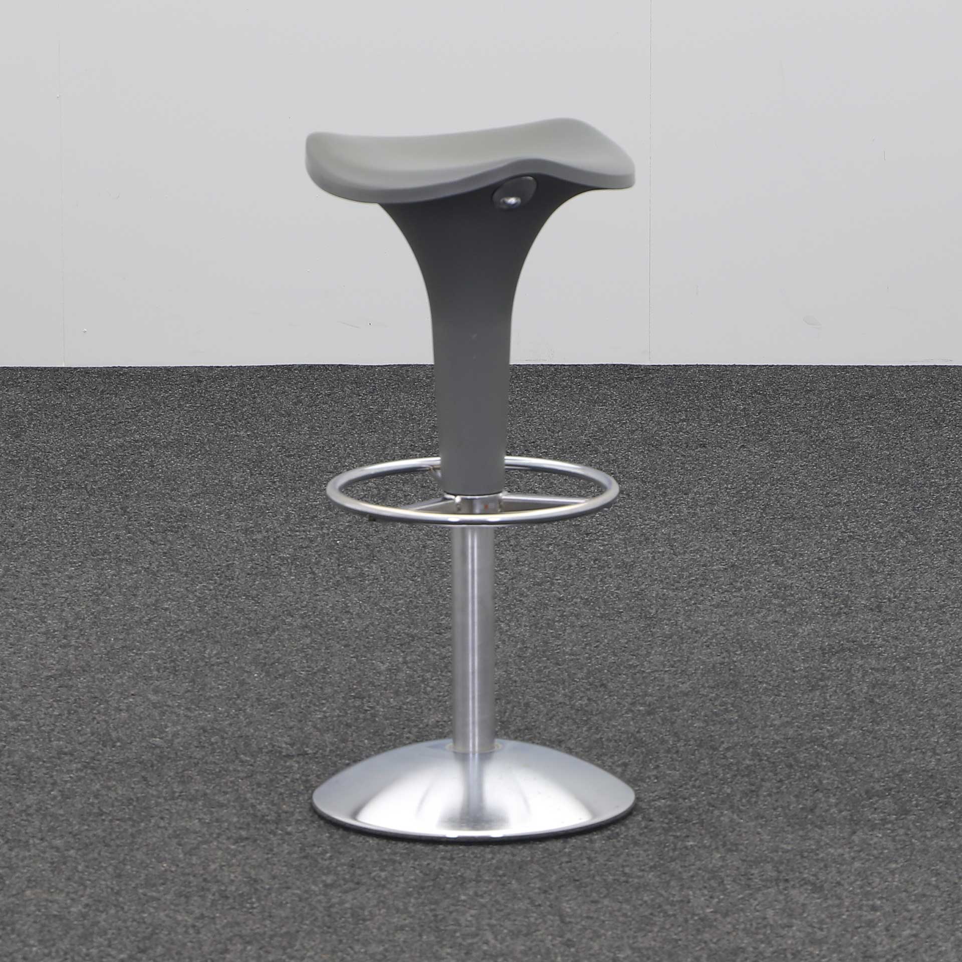 Tabouret de bar Rexite Zanzibar (Gris, Normalement utilisé, Patins en plastique)