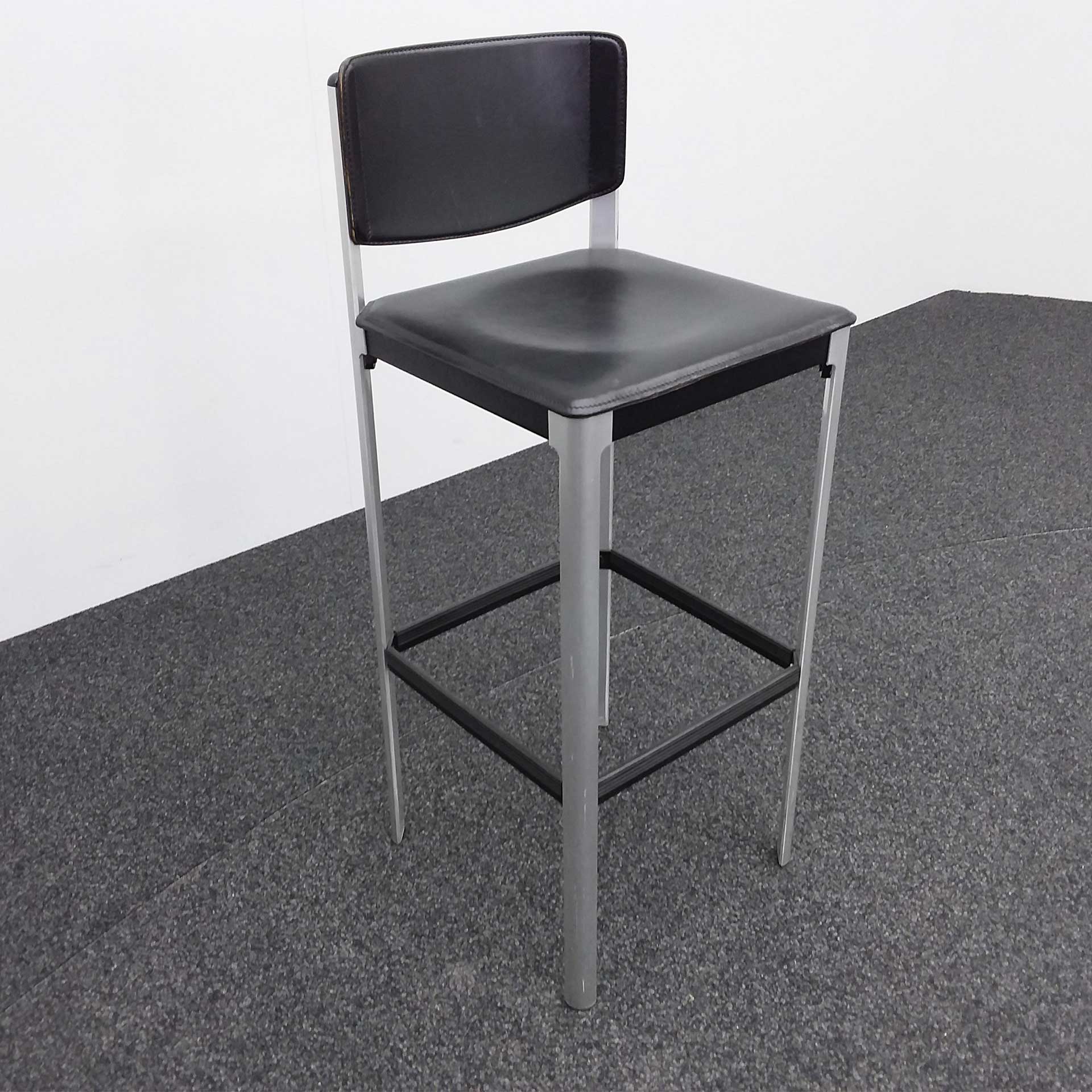 Tabouret de bar Matteo Grassi (Noir, Normalement utilisé, Patins en plastique)