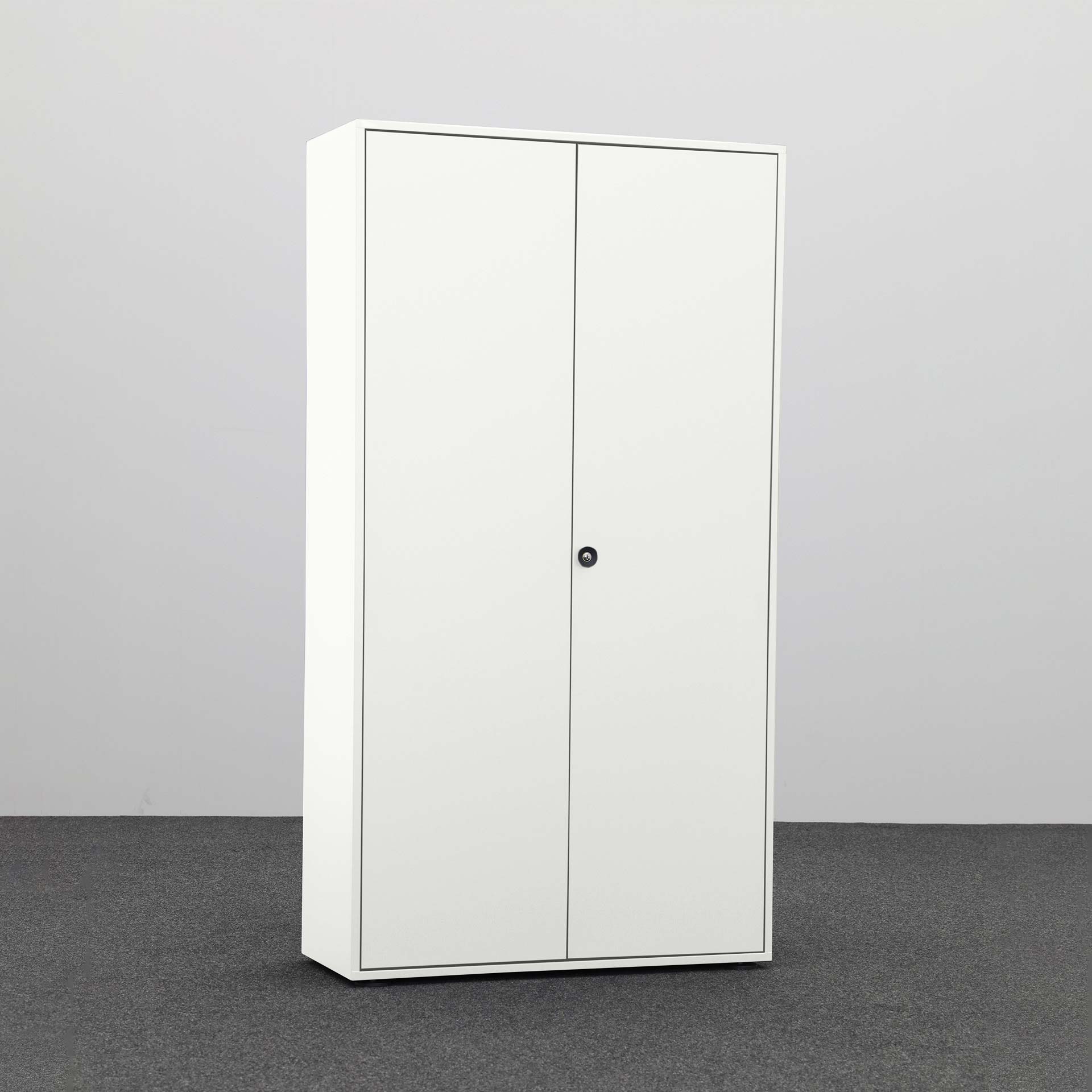 Hinged door cabinets Bigla (White, New, With key)