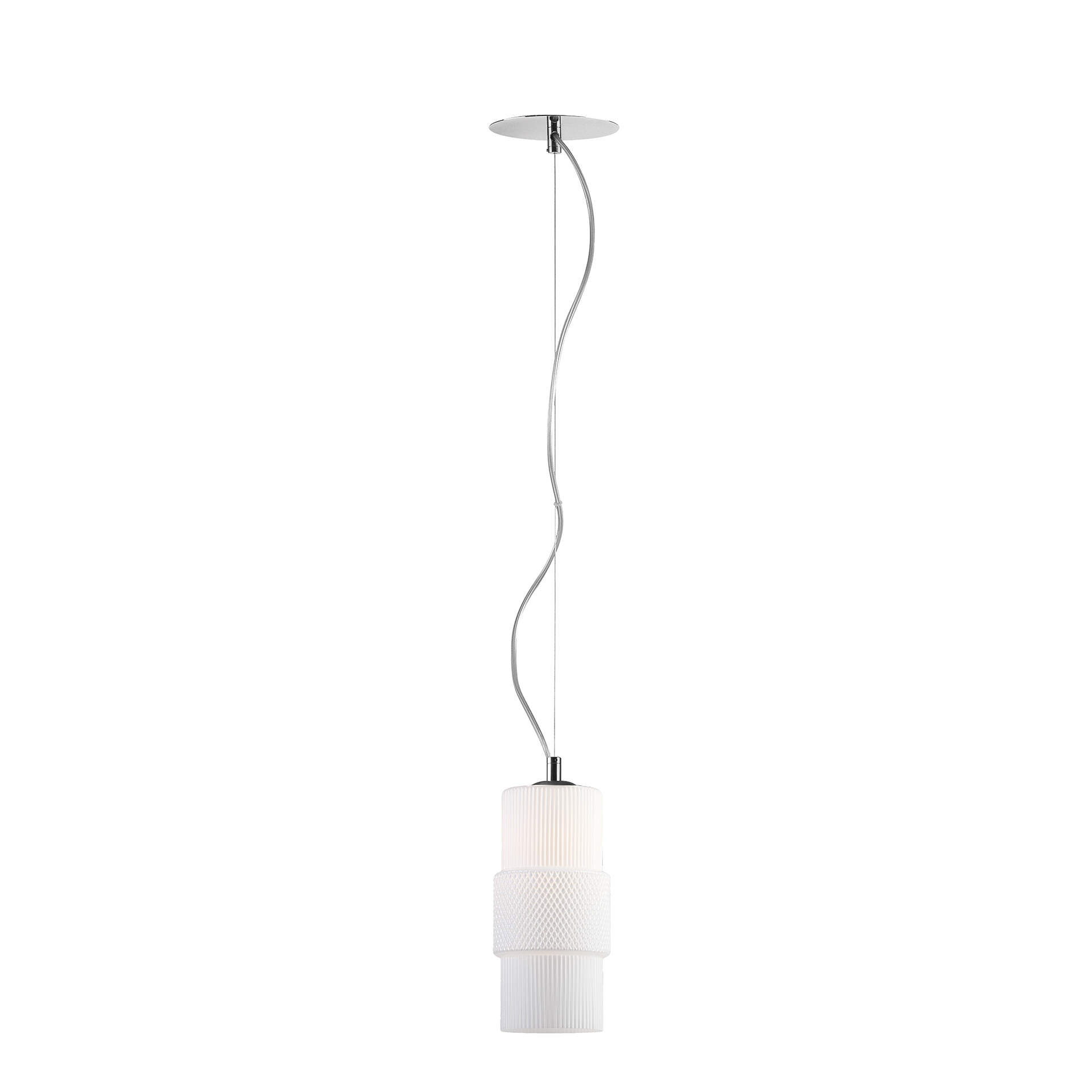 Lampes suspendues de Murano Murano Satomi (Blanc, Nouveau, Cromata, Sosp., 15)