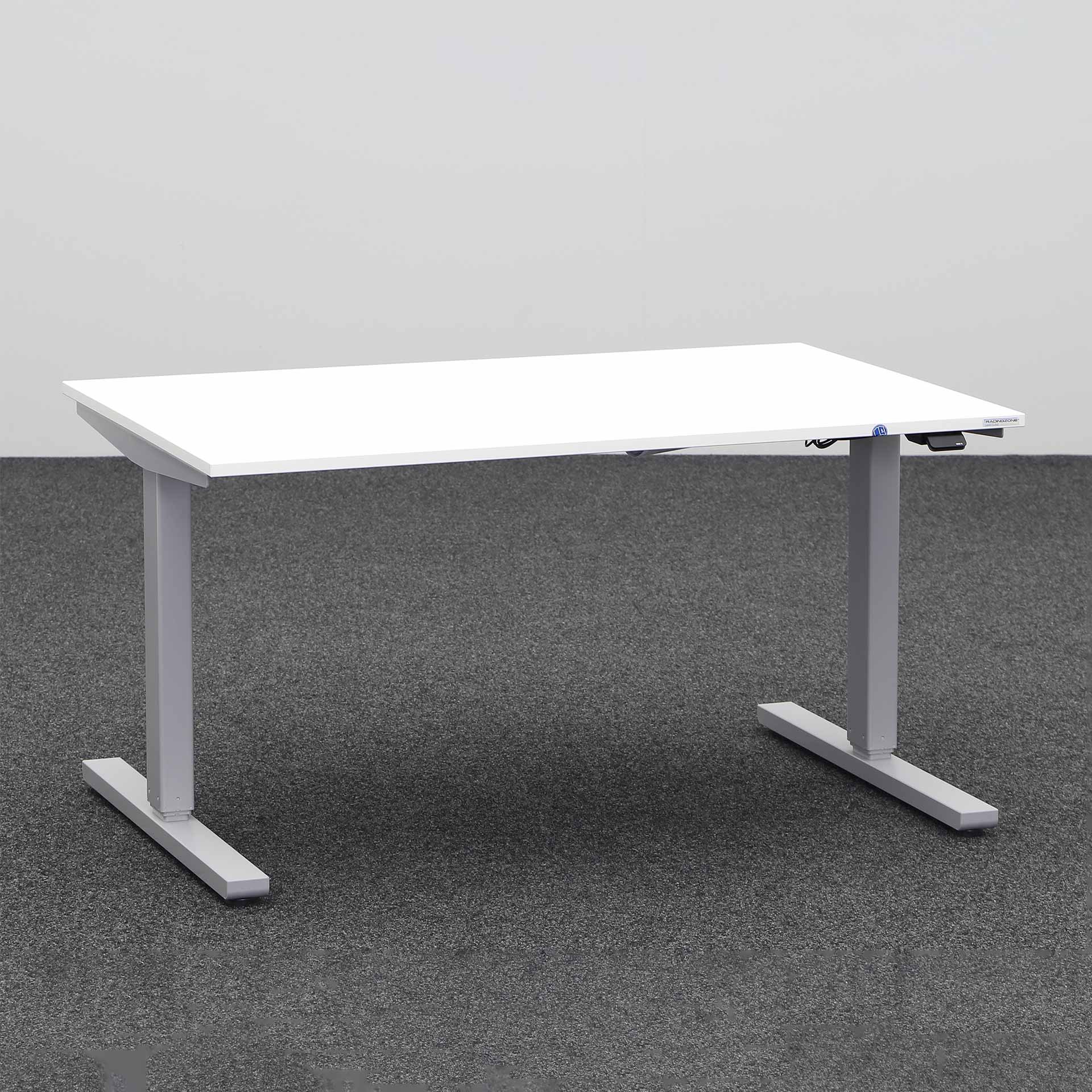 Table assise/debout Tradingzone Smartline (Blanc, Nouveau, 120x80, Gris argenté)