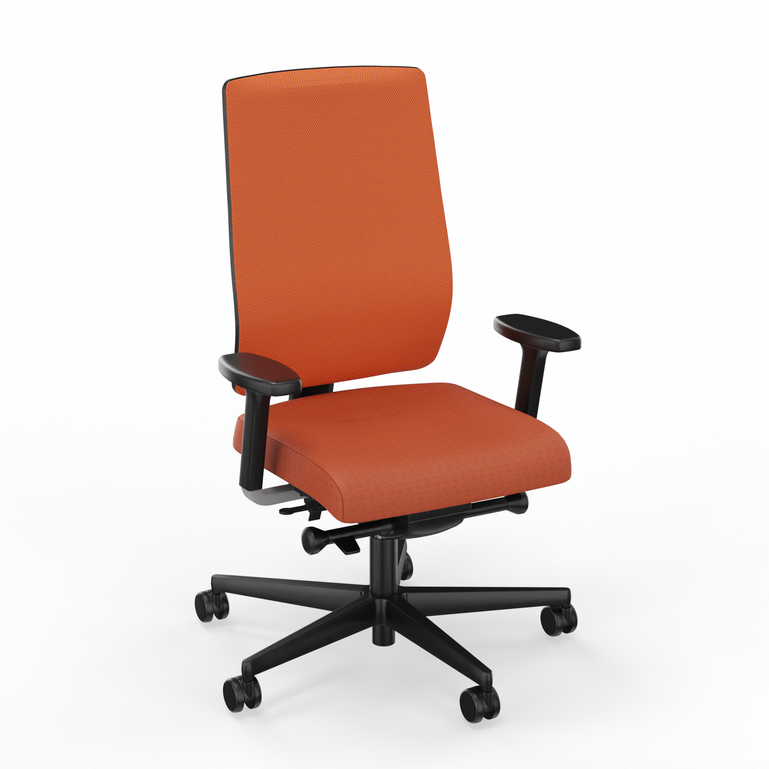 Office swivel chairs Sitag SitagX-Line Mesh orange (Orange, New, Hard floor castors, 2D armrests)