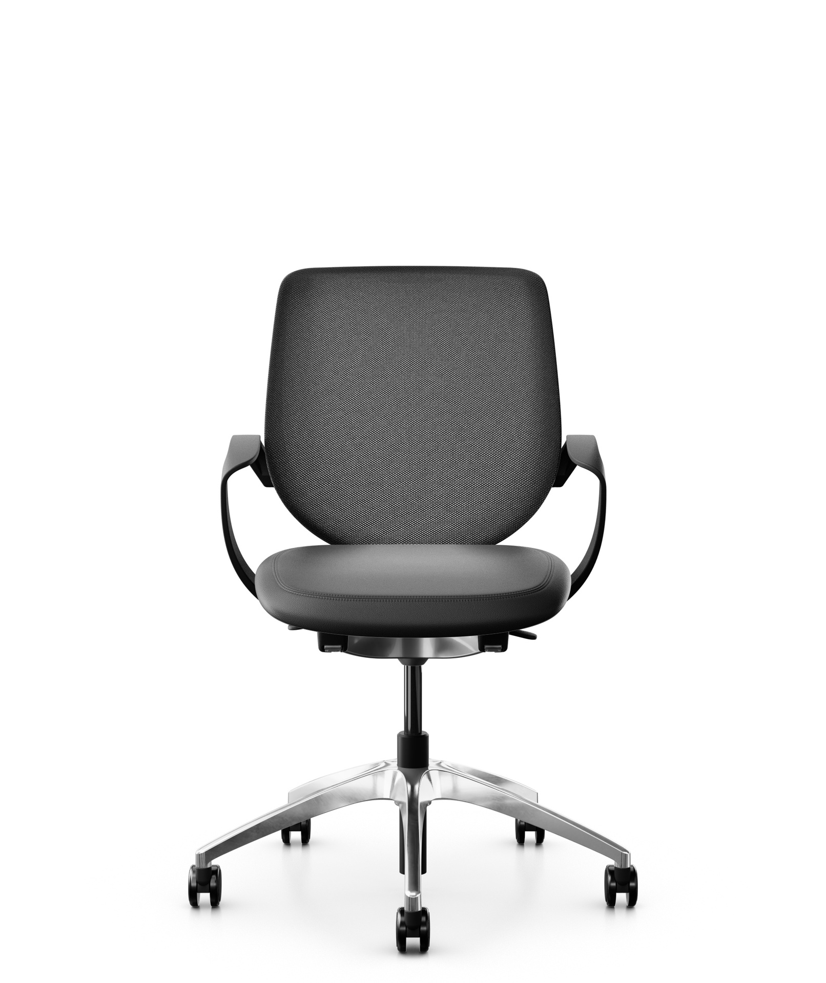 Office swivel chairs Giroflex 313 (Black, New, Hard floor castors, Fixed armrests)