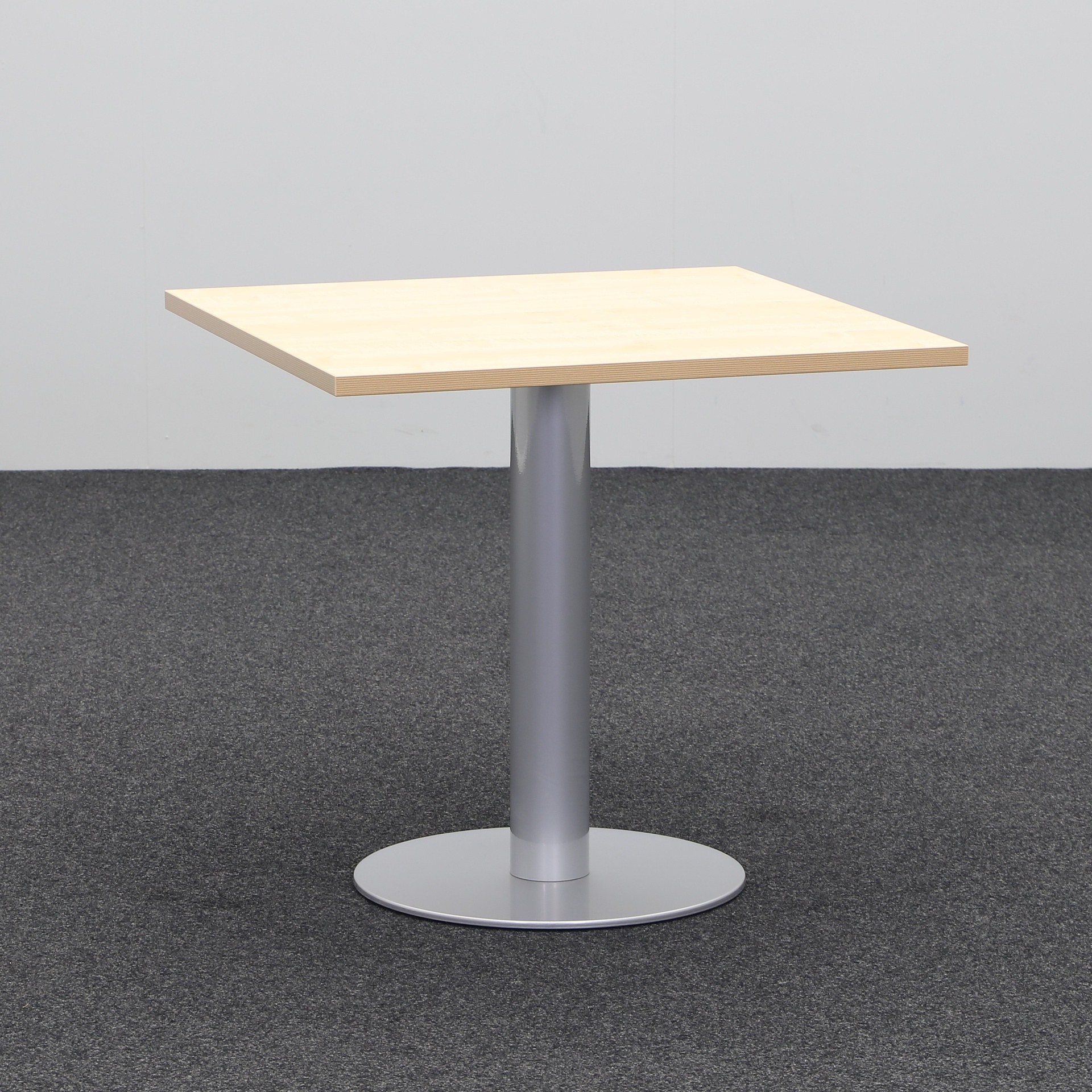 Tables de conférence Hali (Érable, Normalement utilisé, 80x80, Gris argenté)