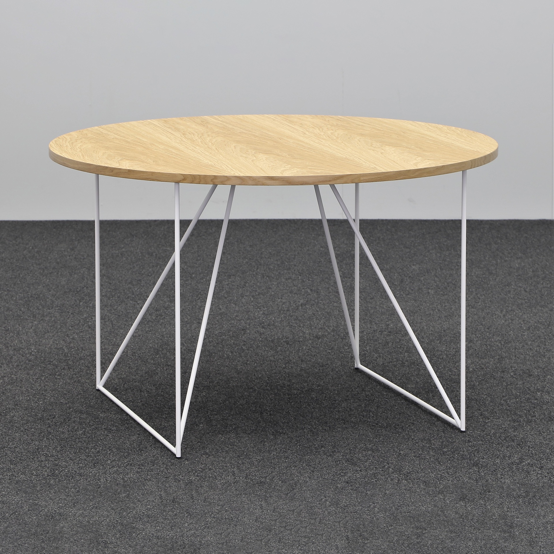 Tables de conférence Narbutas Air (Érable, Nouveau, 120x120, Blanc, Blanc)