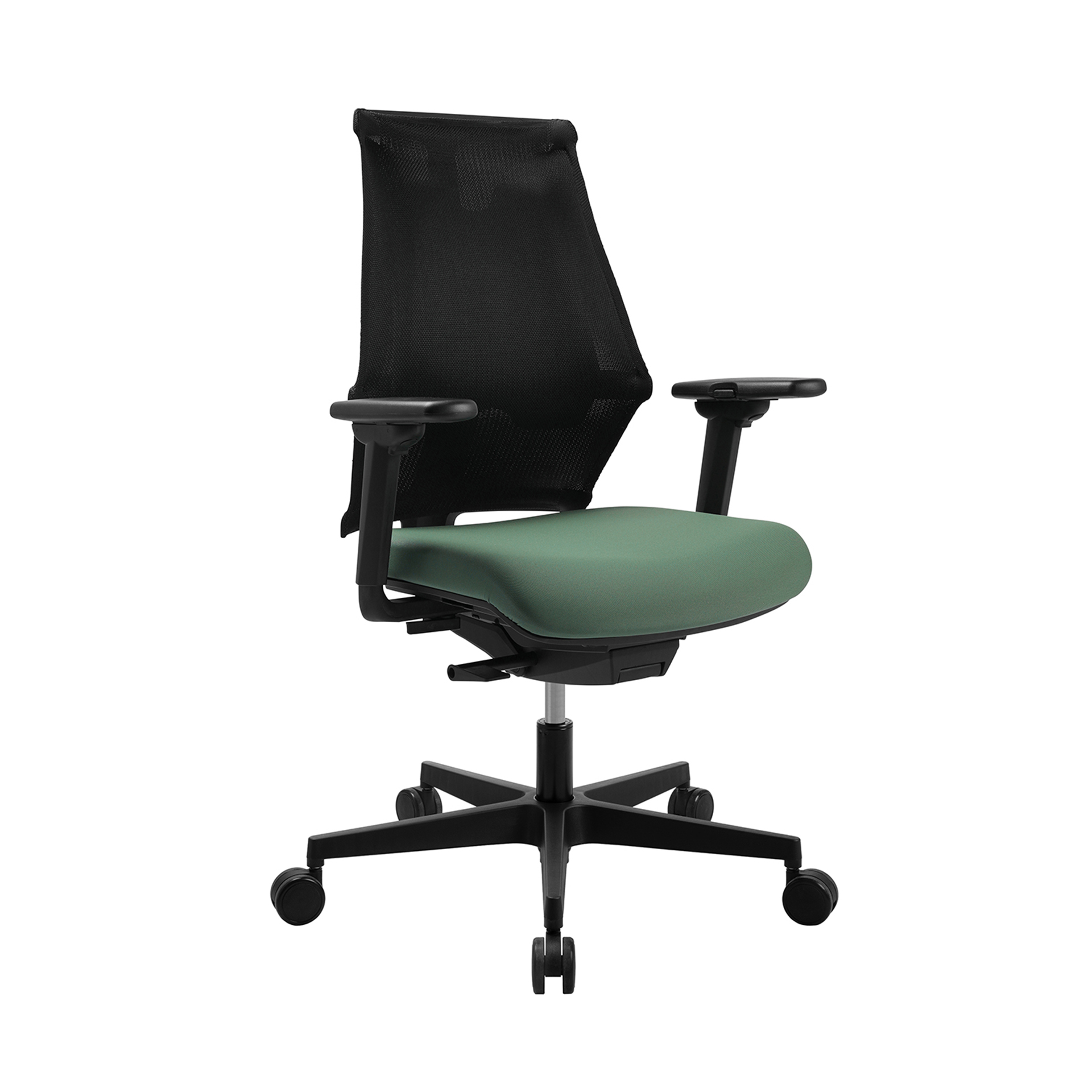 Chaise de bureau pivotante Topstar Sitness X Back (Vert, Nouveau, Rouleaux de moquette, 1D Accoudoirs)