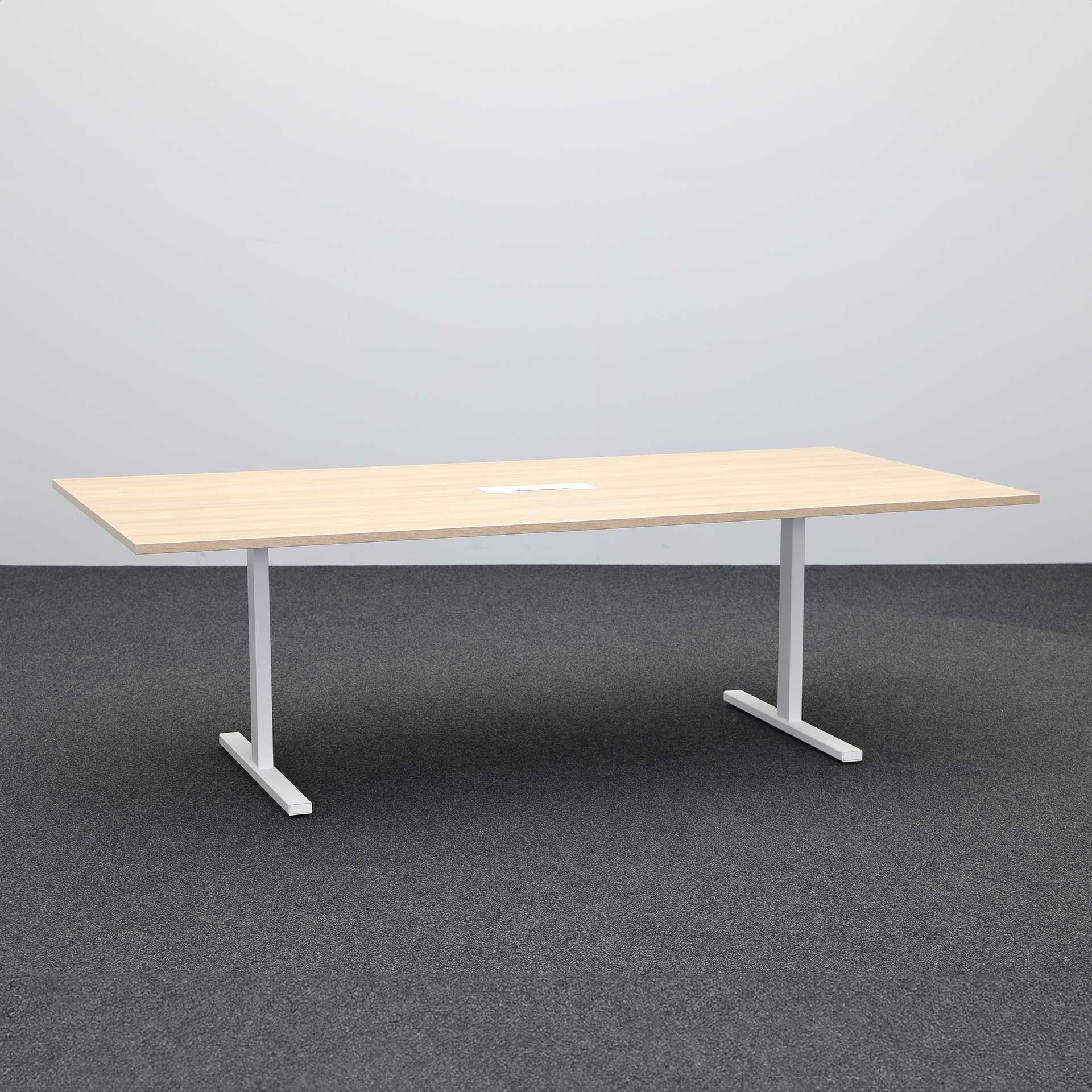 Tables de conférence Narbutas Tea (Chêne, Nouveau, 240x120, Blanc, Blanc)