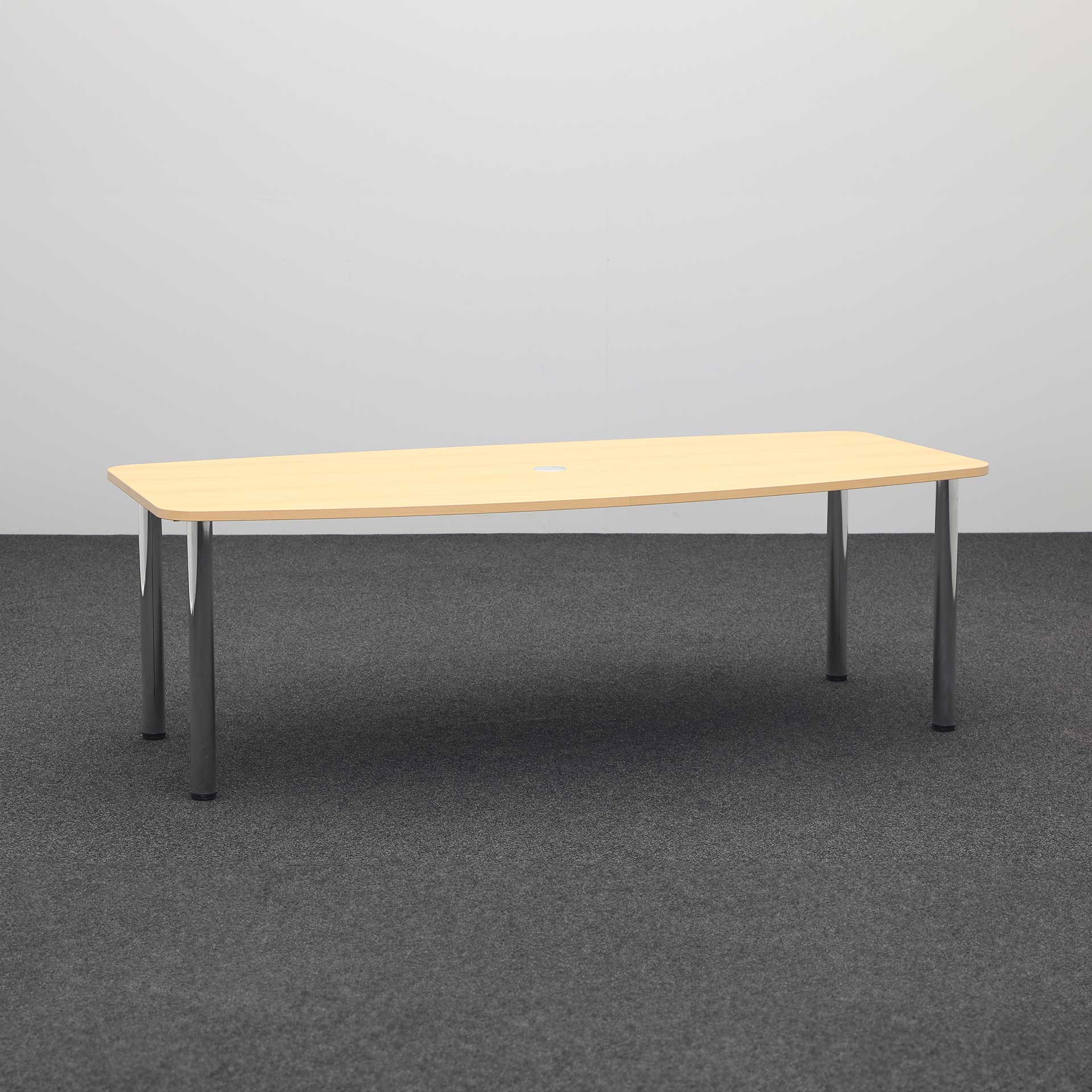 Tables de conférence (Hêtre, Normalement utilisé, 220x103, Chromé)