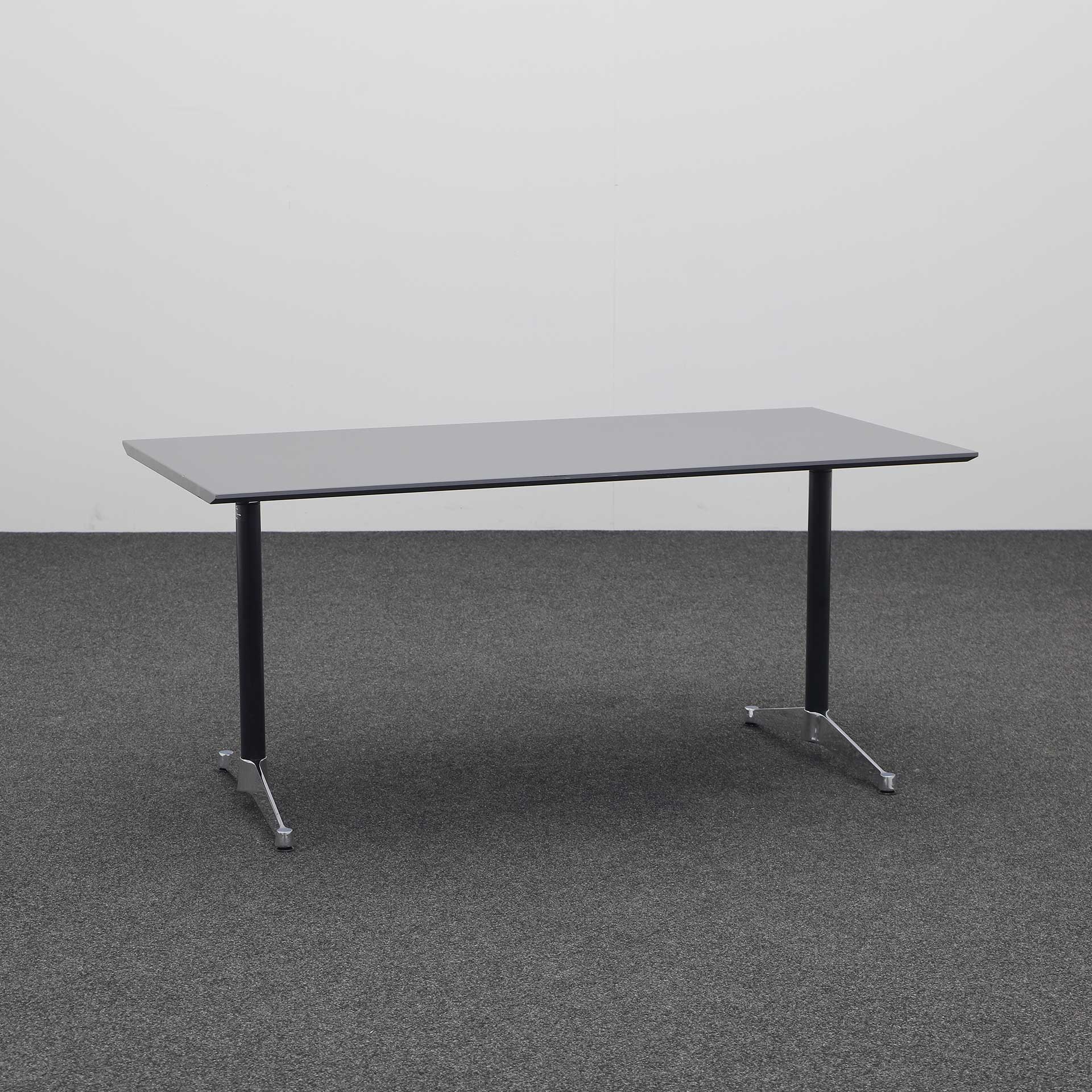 Schreibtische Vitra Eames (Anthrazit, Normal Gebraucht, 160x80, Schwarz)