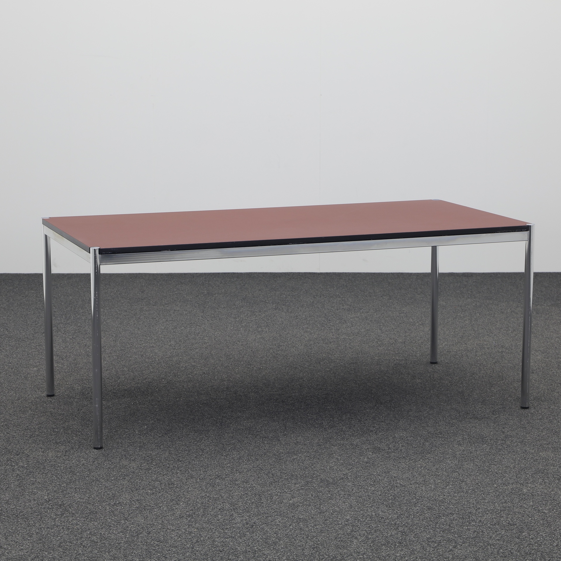 Schreibtische Ergodata Multi Desk (Braun, Normal Gebraucht, 180x90, Verchromt)