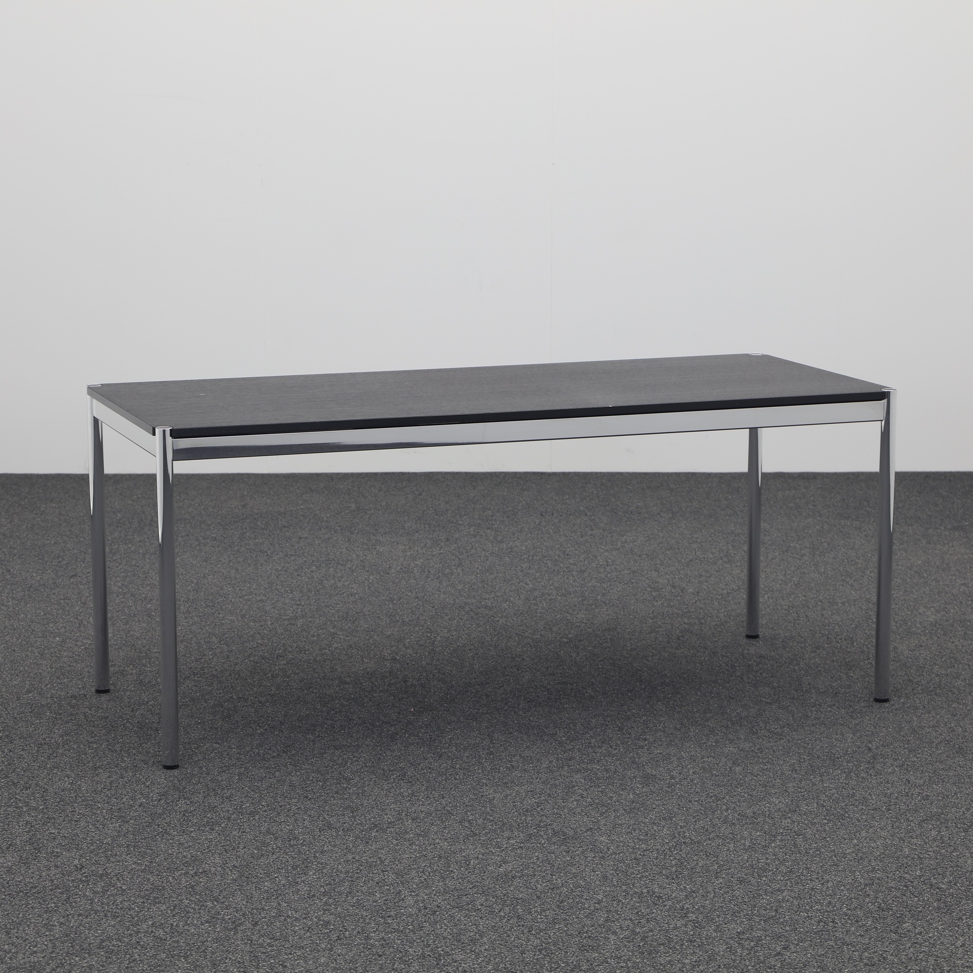 Desks USM Haller (Black, Normal used, 175x75, Chrome-plated)