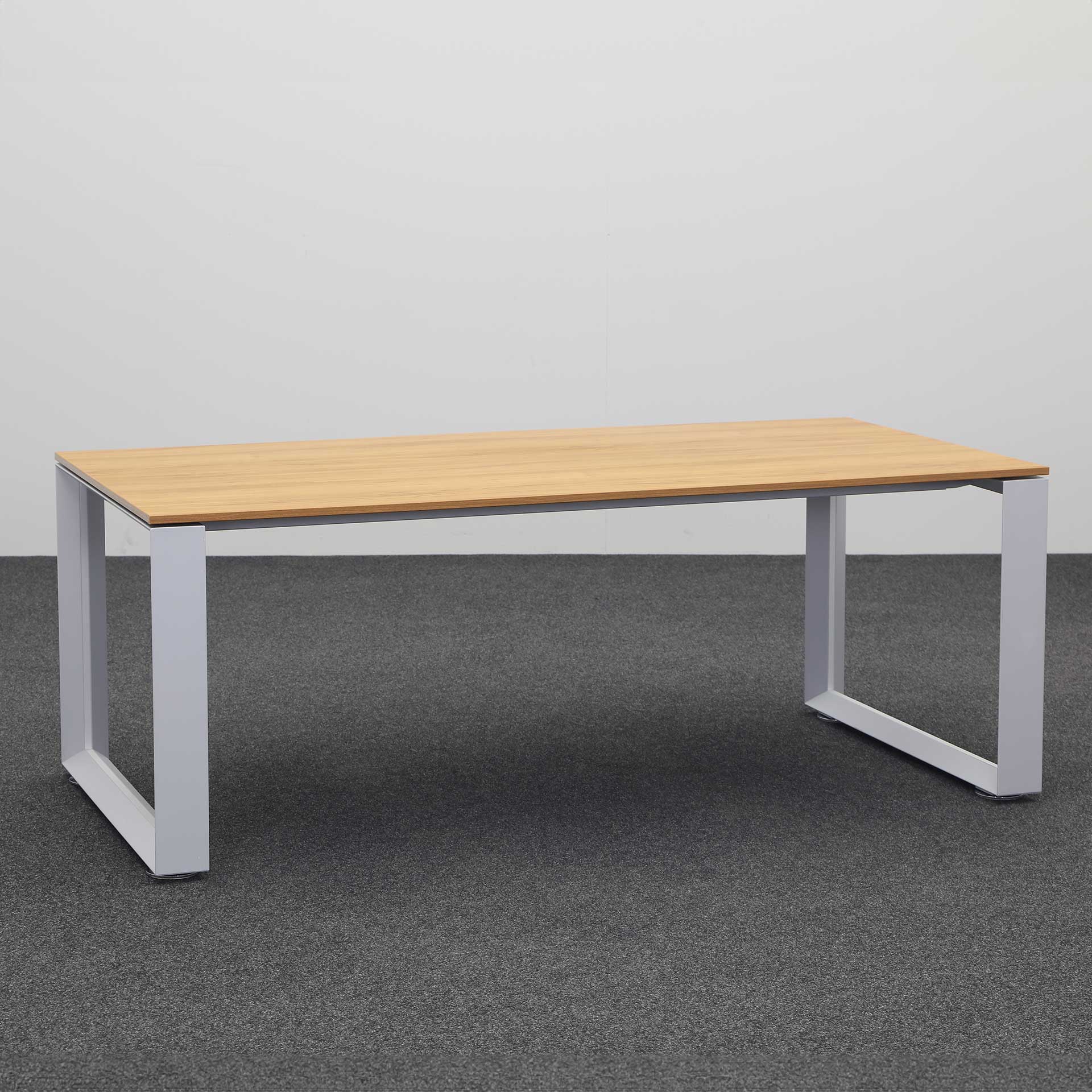 Tables de conférence  (Noyer, Bon, 200x100, Gris argenté)