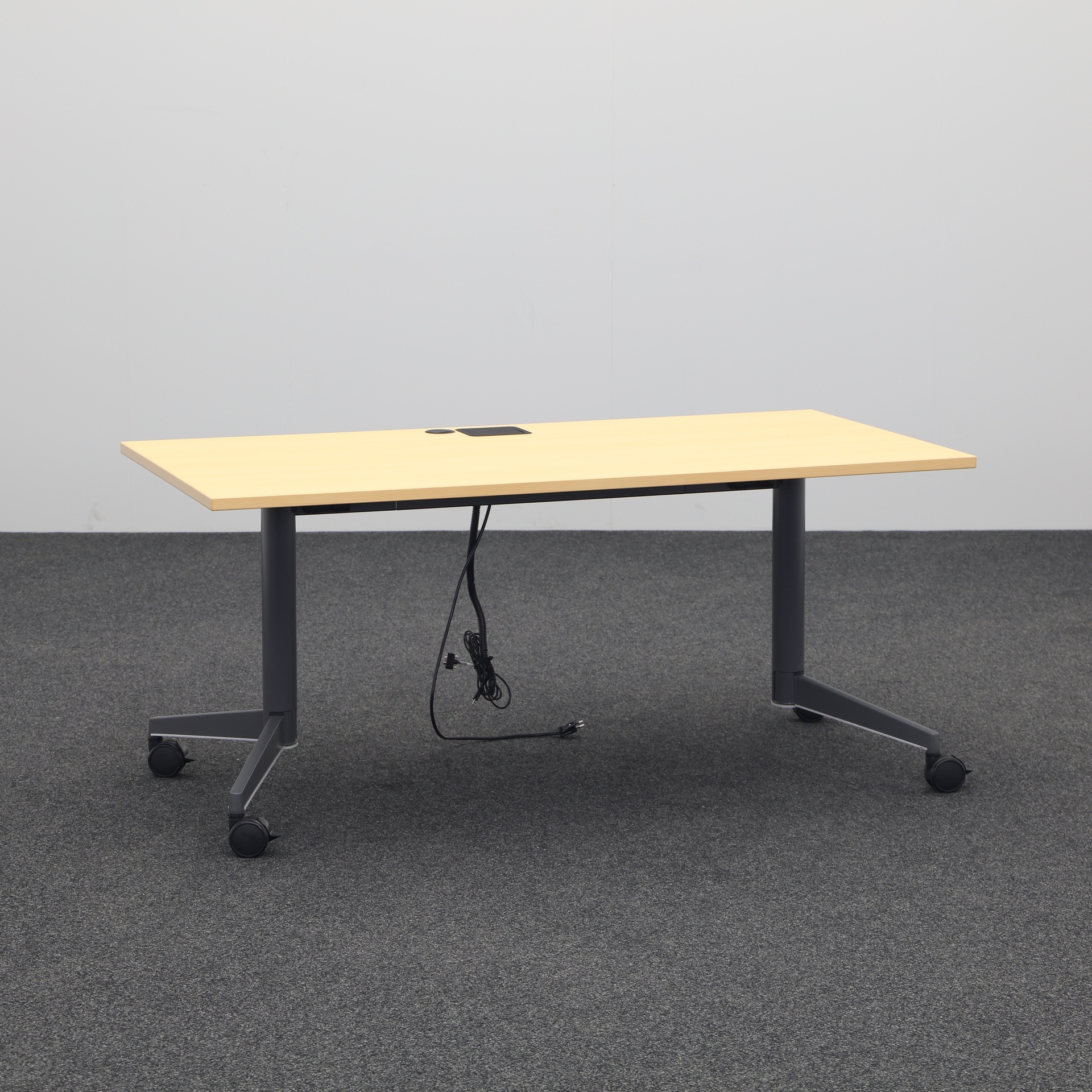 Tavoli pieghevoli Steelcase (Faggio, Buono, 160x80, Antracite)