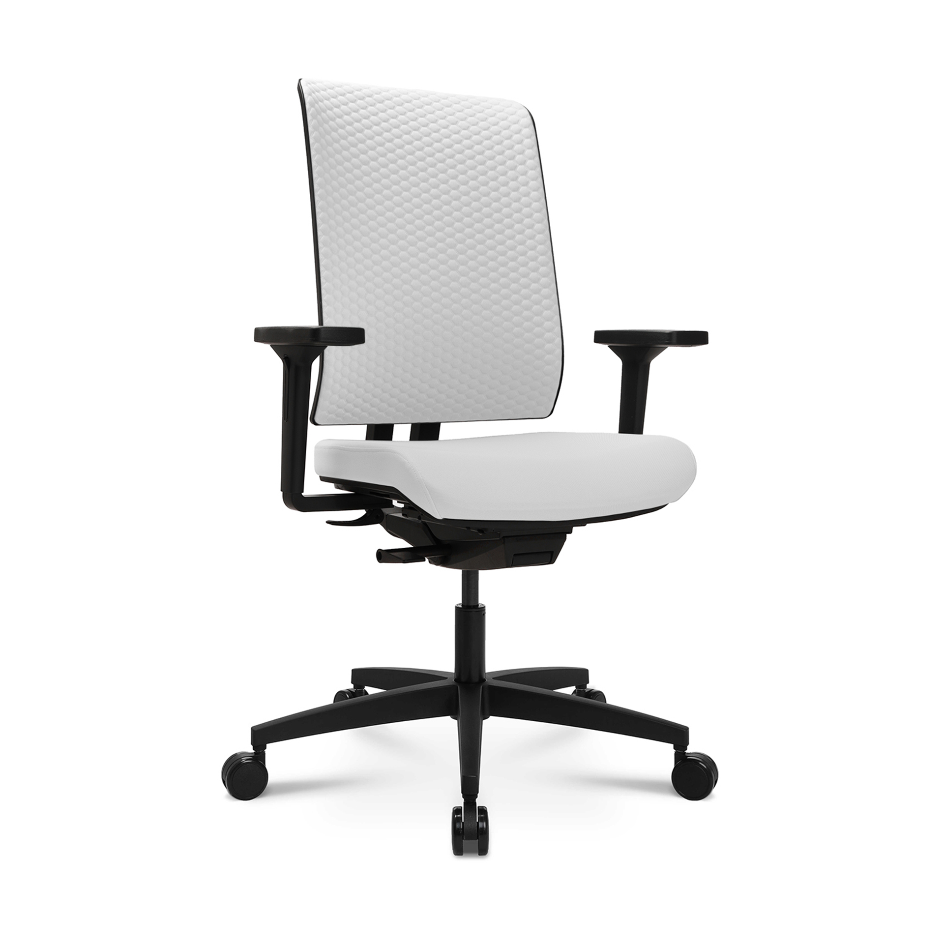 Tradingzone Green office chair (White, New, Carpet castors, 3D armrests)