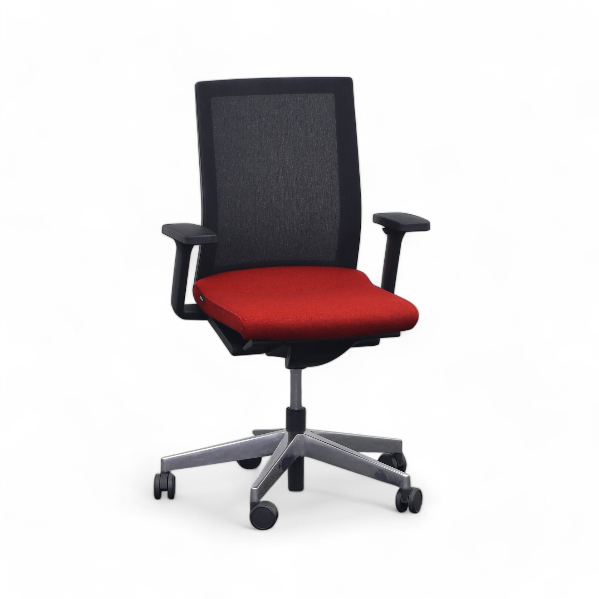 Office swivel chairs Wilkhahn Neos (Red, Normal used, Carpet castors, 3D armrests)