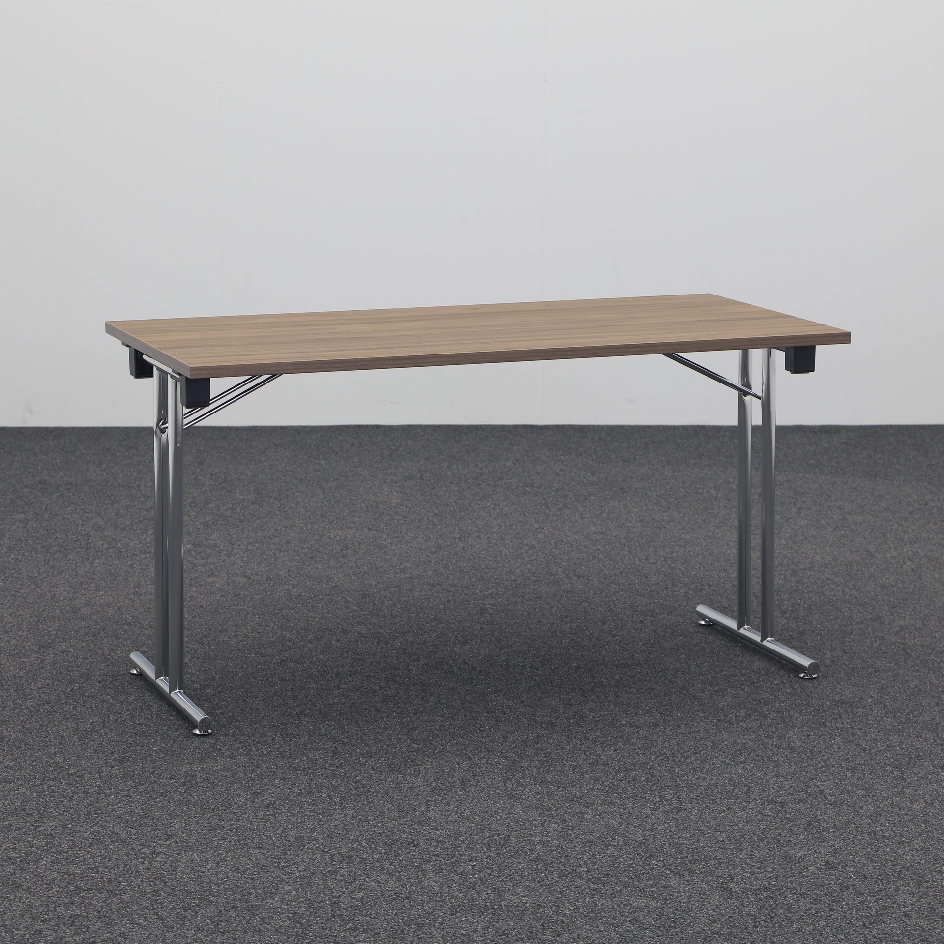 Tables pliantes Narbutas Folding (Noix, Très bon, 140x70, Chromé)