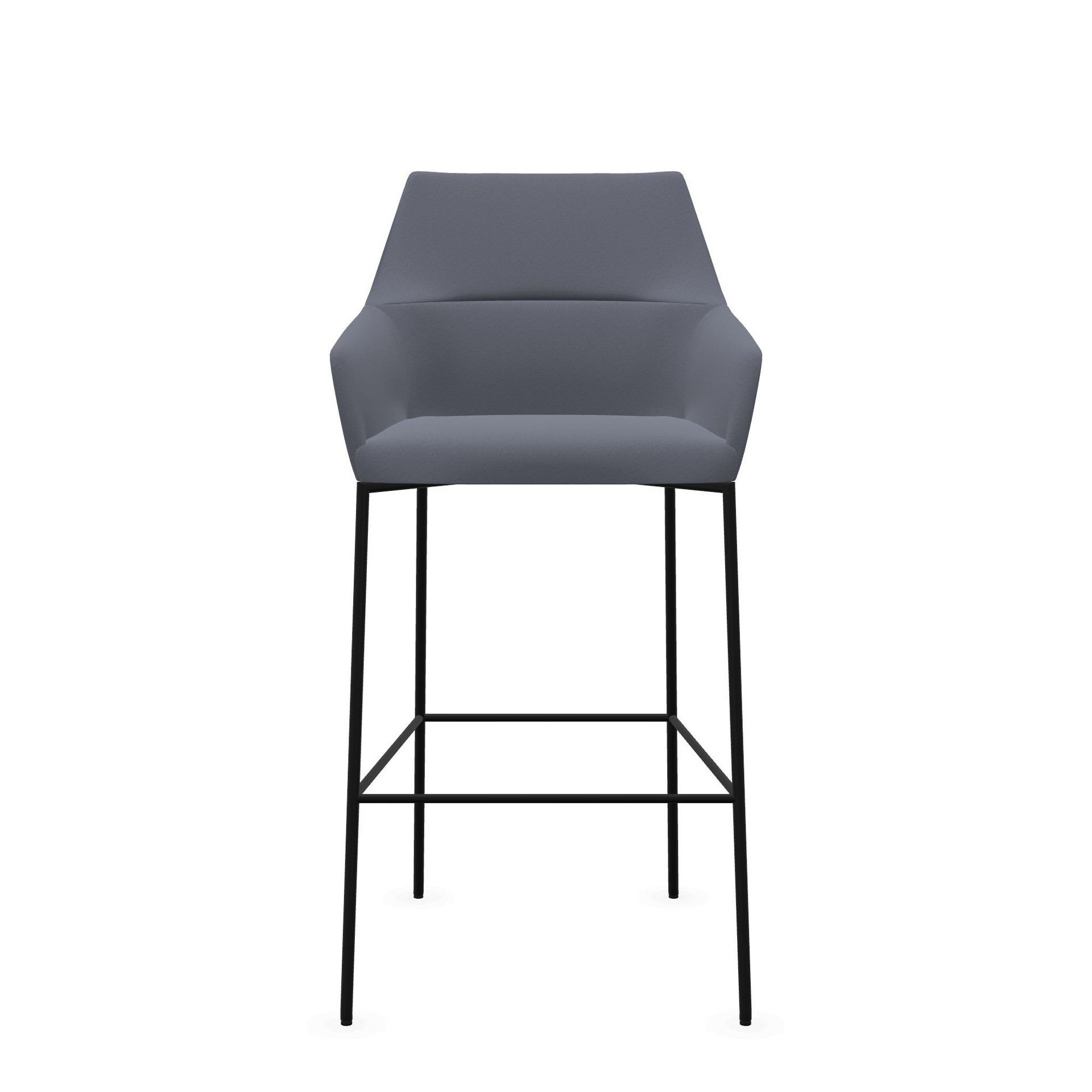 Bar stool Profim Chic 20CH (Gray, New, Black, Felt glides, Fixed armrests)