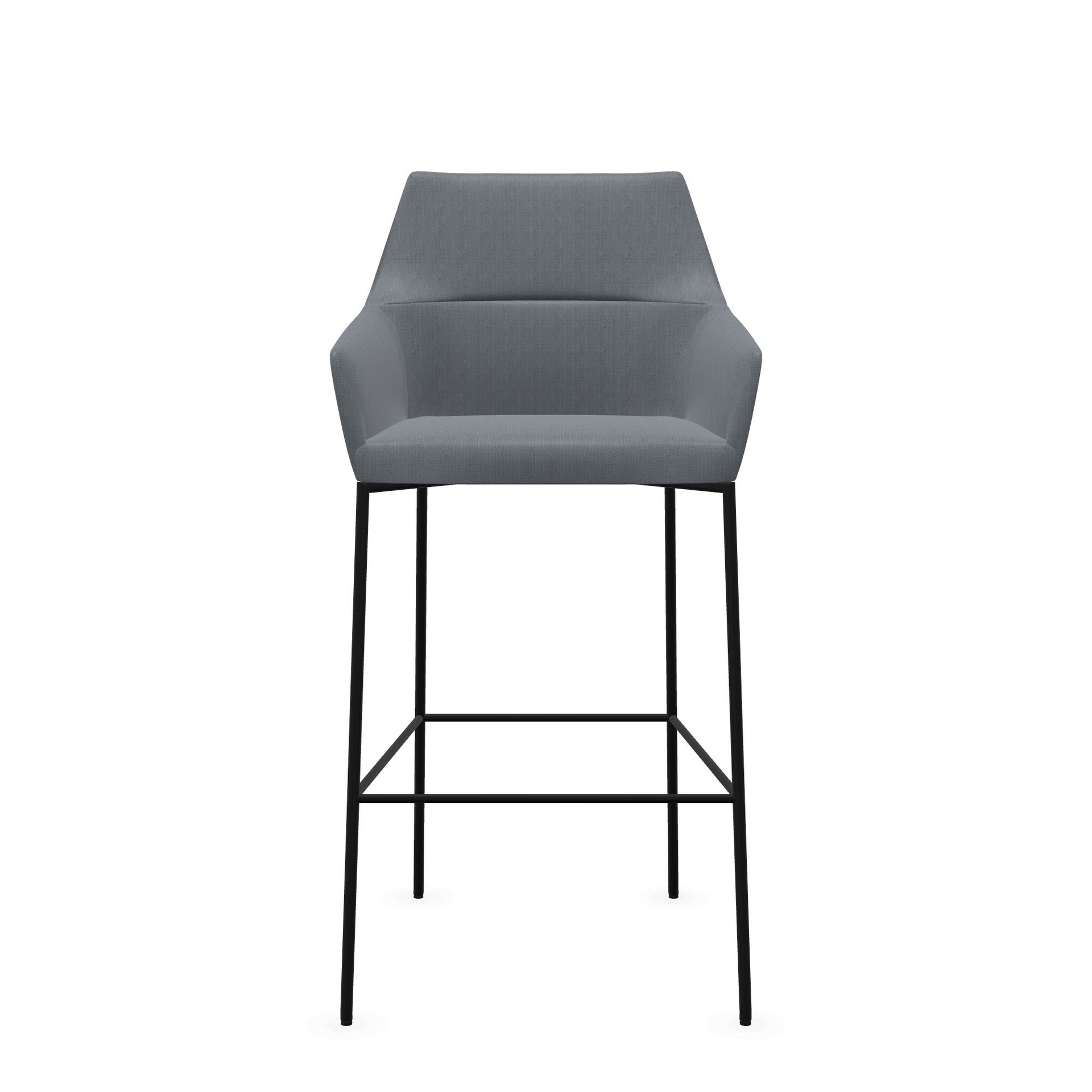 Bar stool Profim Chic 20CH (Gray, New, Black, Felt glides, Fixed armrests)