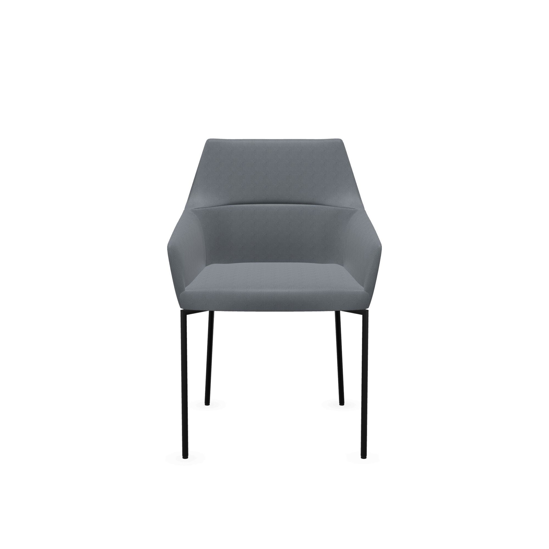 Bistro chairs Profim Chic 20H (Gray, New, Black, Felt glides, Fixed armrests)