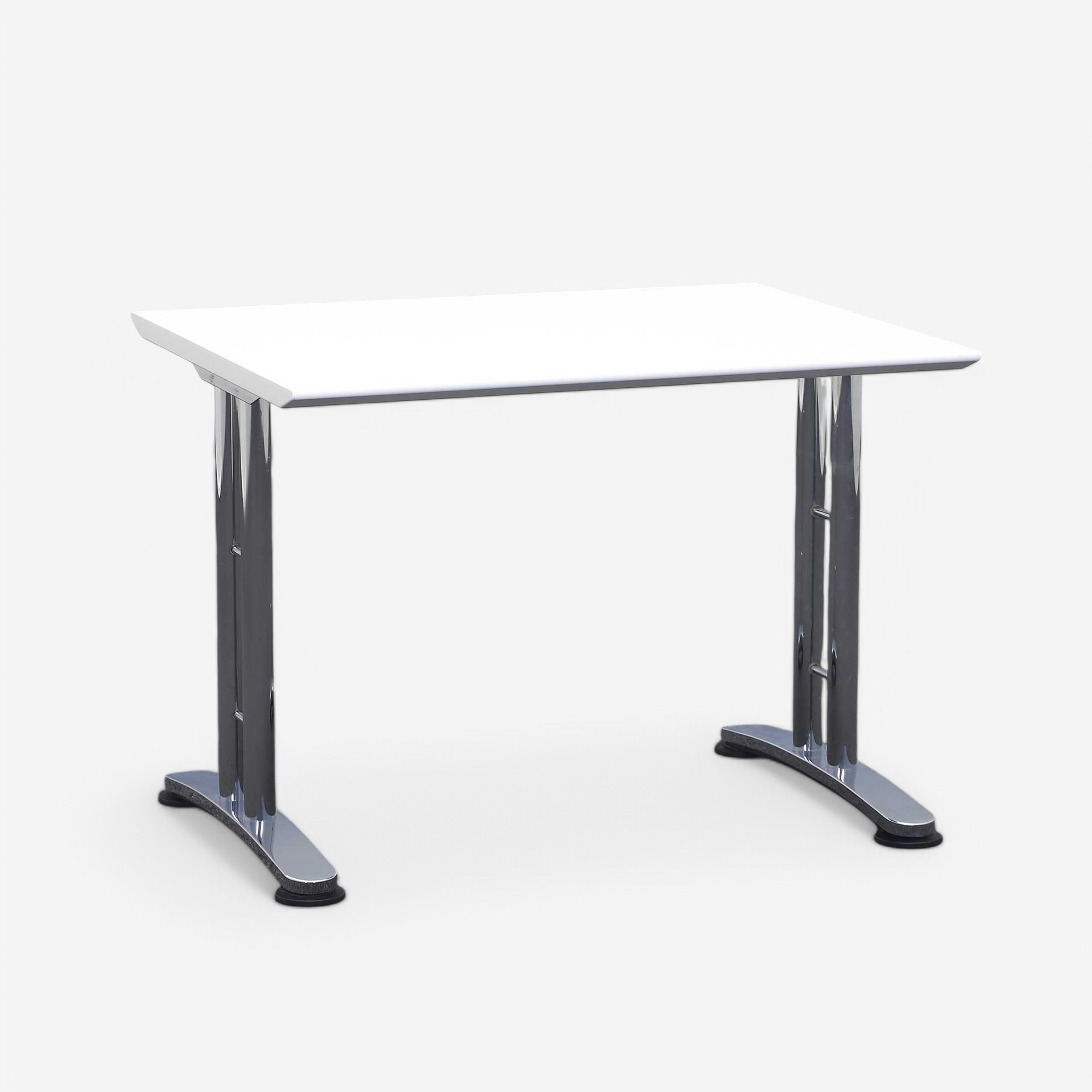 Desks Ergodata System Desk (White, Normal used, 100x80, Chrome-plated)