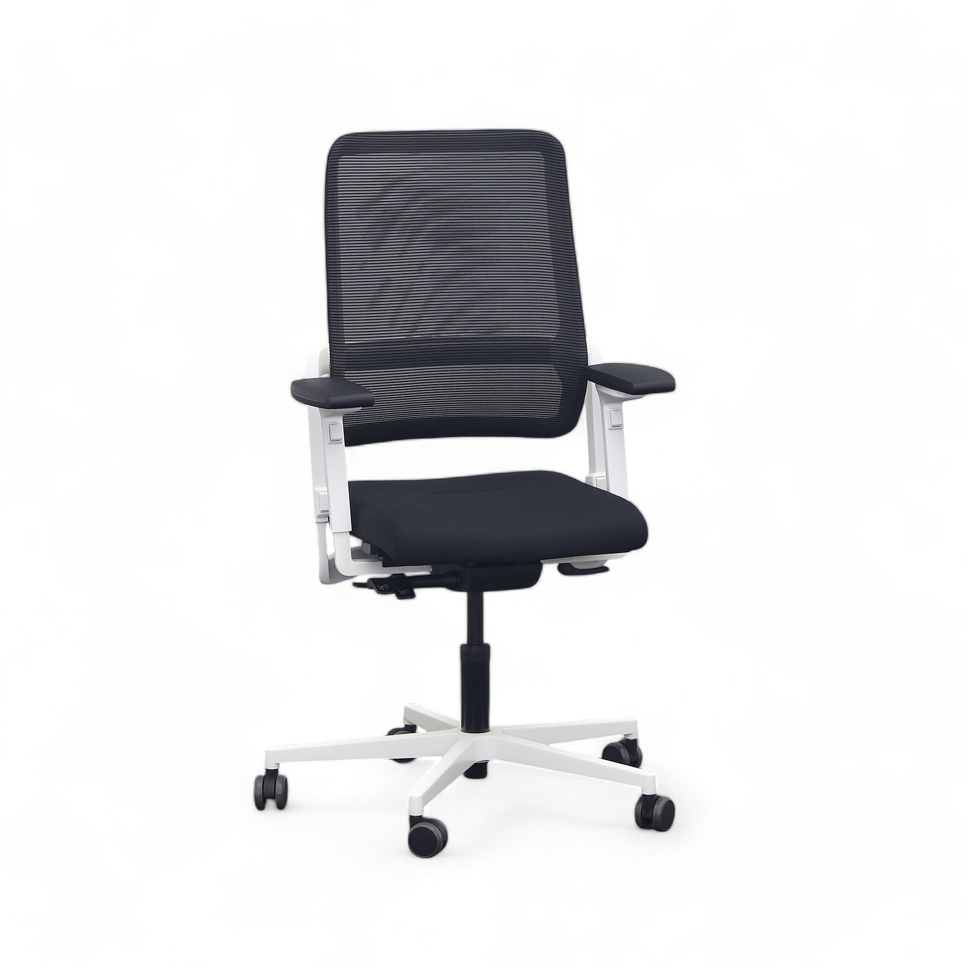 Office chair SitagXilium Mesh swissmade (Black, New, Hard floor castors, 4D armrests)