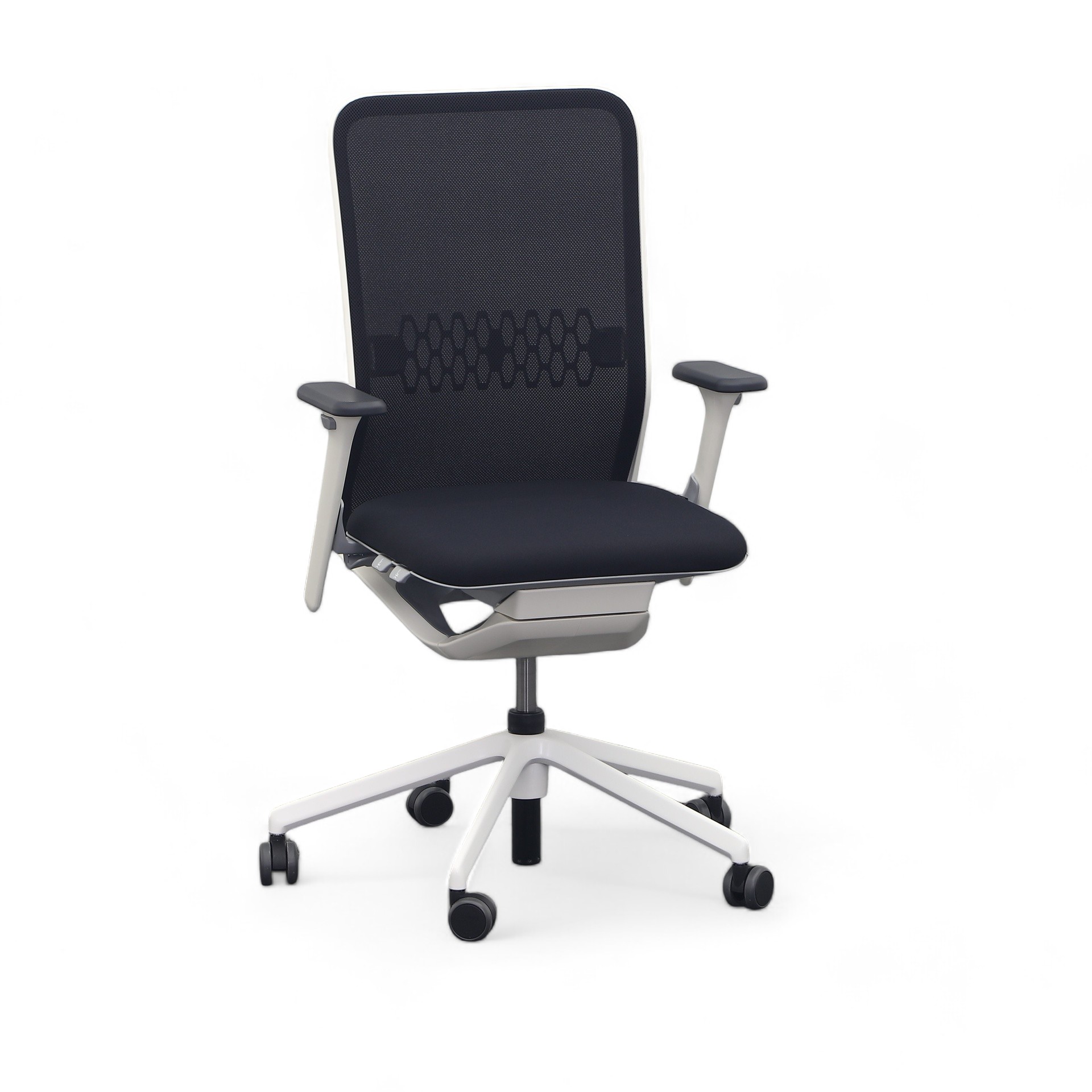 Chaise de bureau Sitag SitagTeam Mesh (Noir, Nouveau, Roulettes pour sols durs, 2D Accoudoirs)