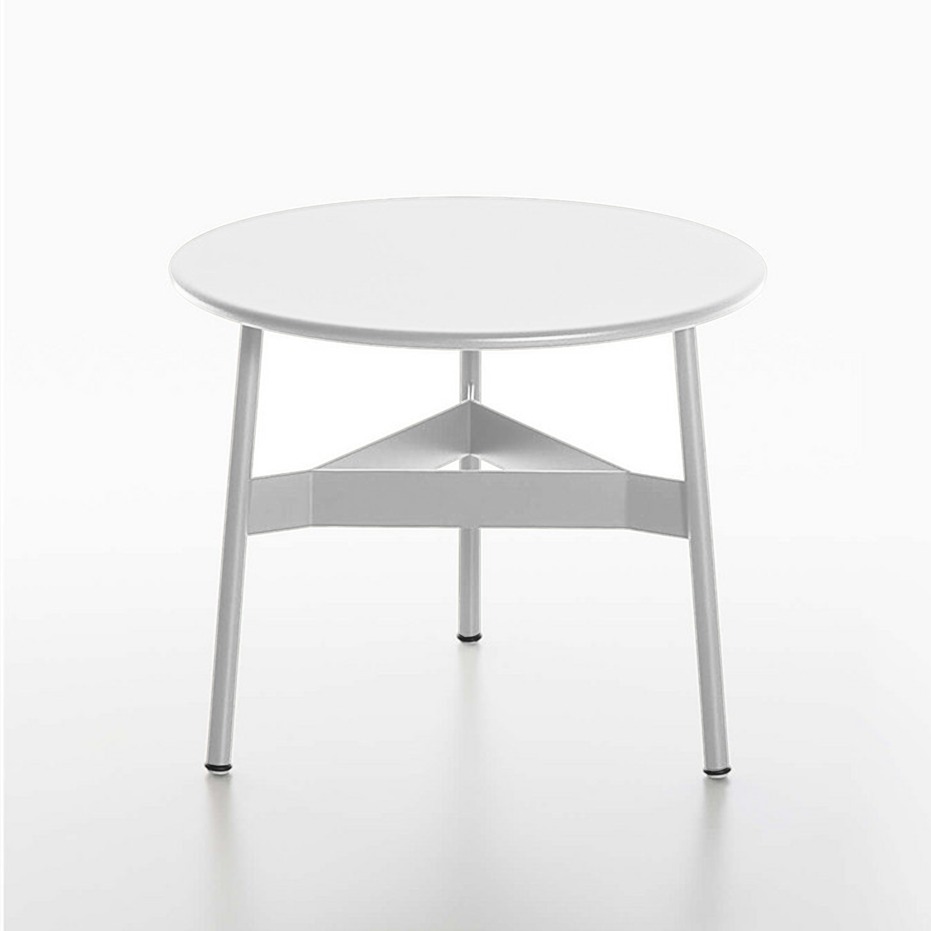 Tables d'appoint Plank Velit (Blanc, Nouveau, 51x51)