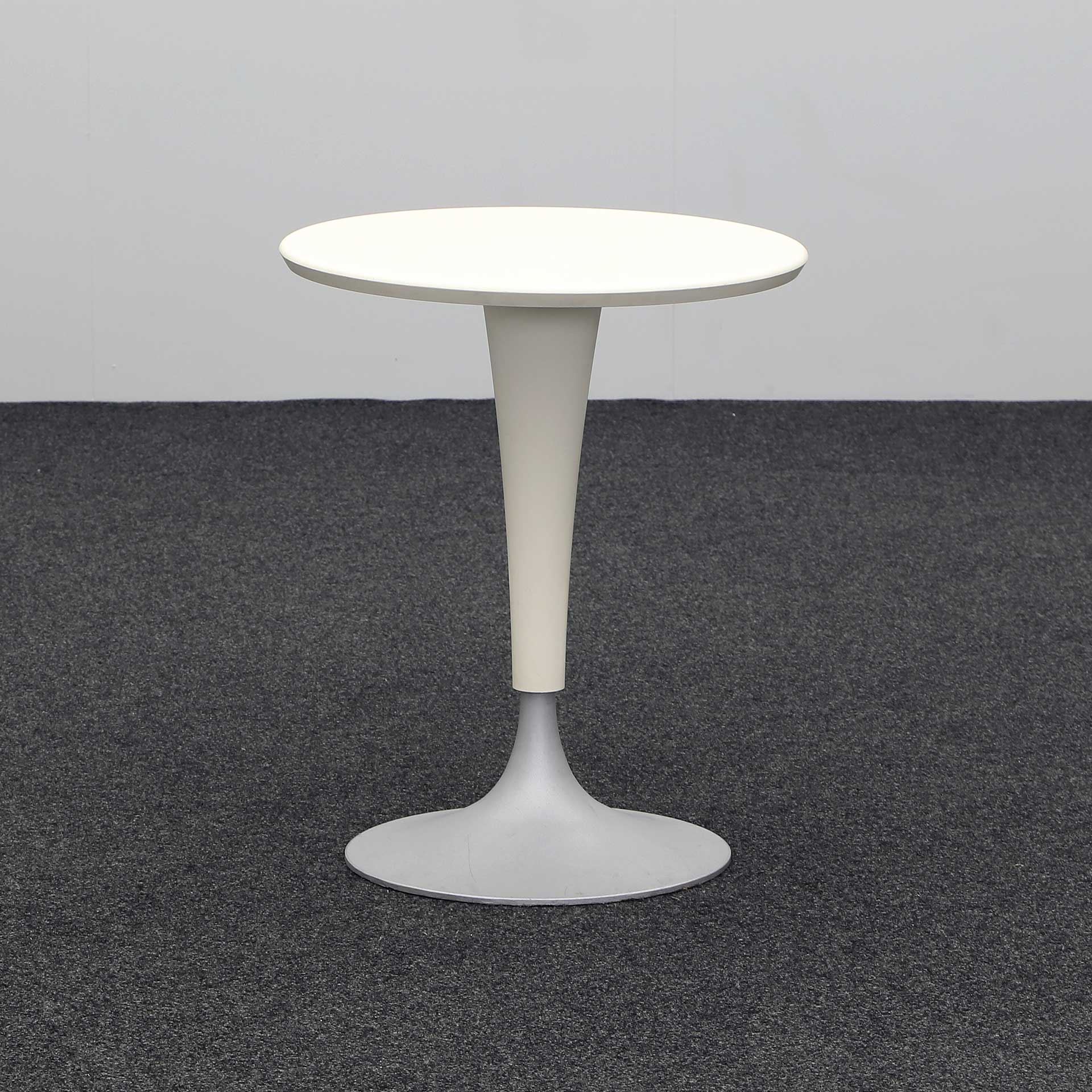 Bistro tables Kartell Dr. Na (White, Normal used, 60x60, Silver)