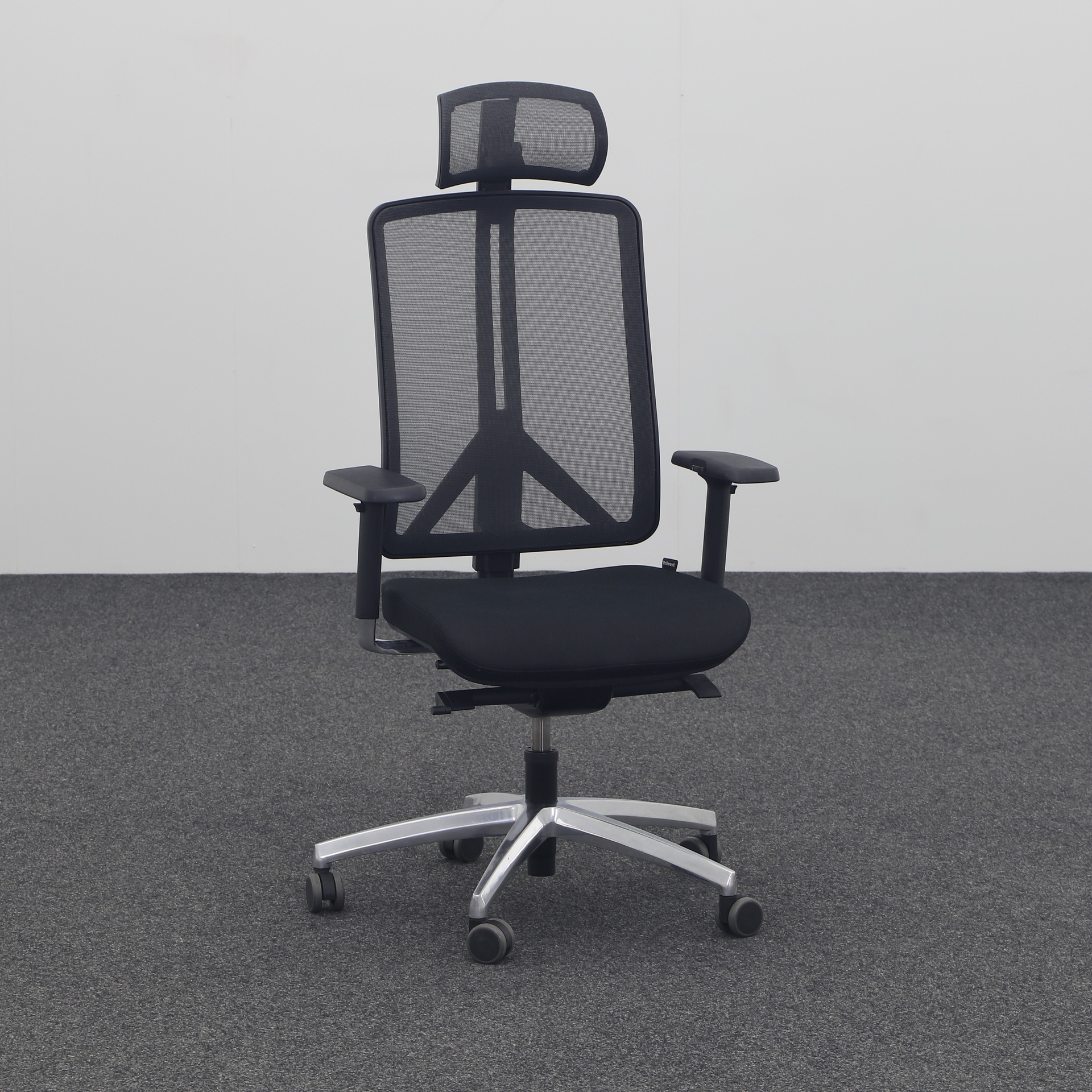 Office swivel chairs Unitrend RIM Flexi (Black, Normal used, Hard floor castors, 3D armrests)