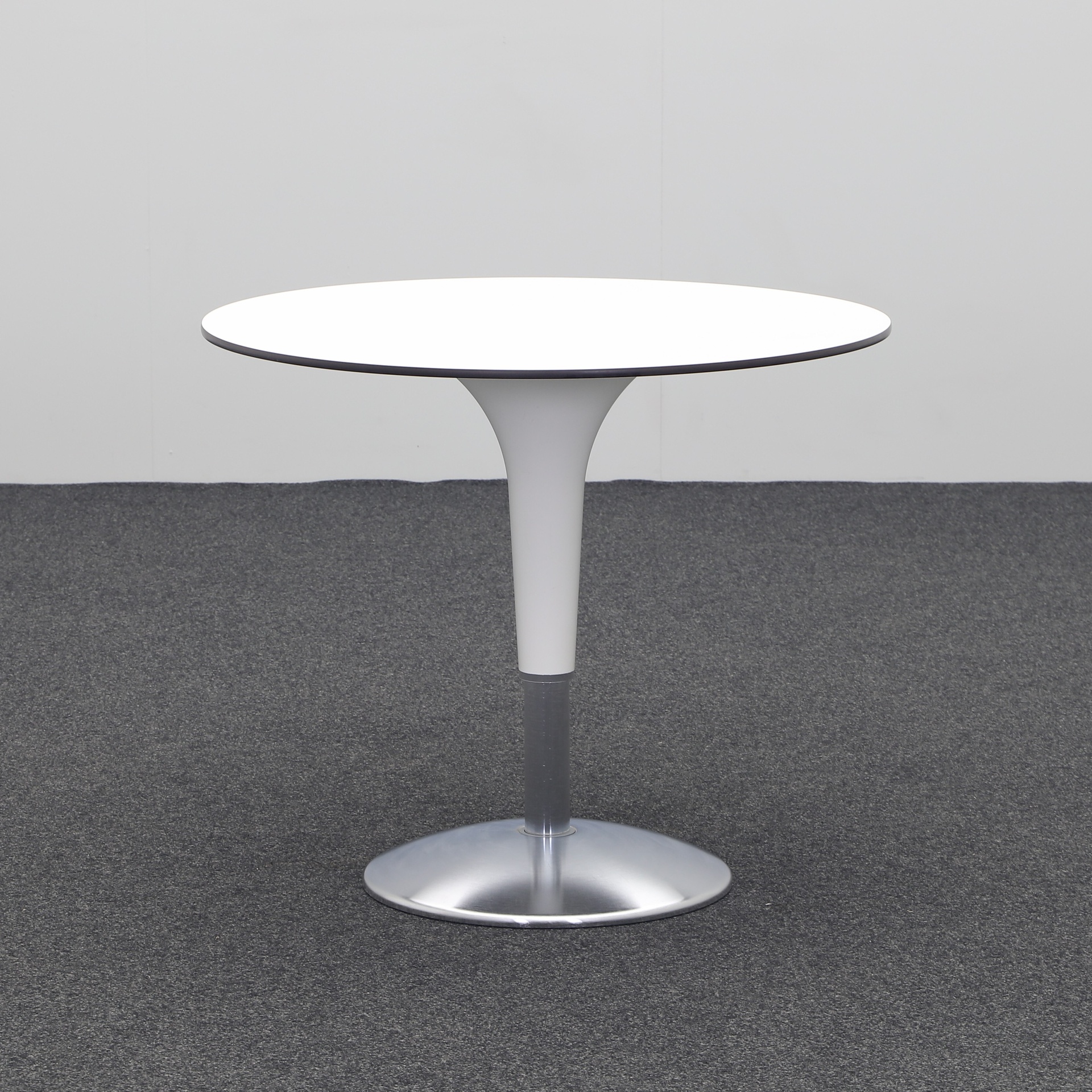 Bistro tables Rexite Zanziplano (White, Normal used, 90x90, Chrome-plated)