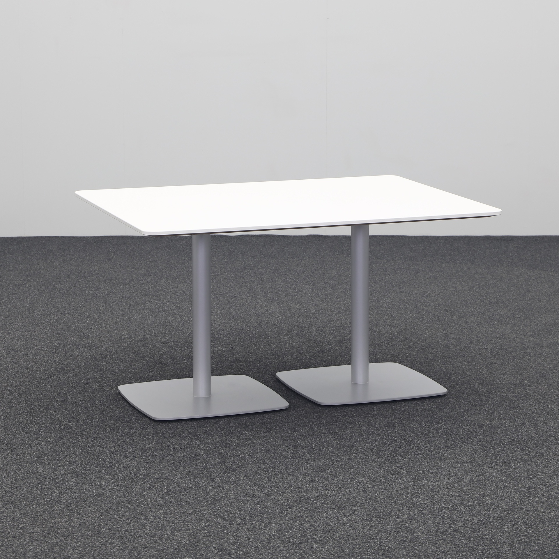 Steelcase meeting tables (White, Good, 120x90, Silver gray)