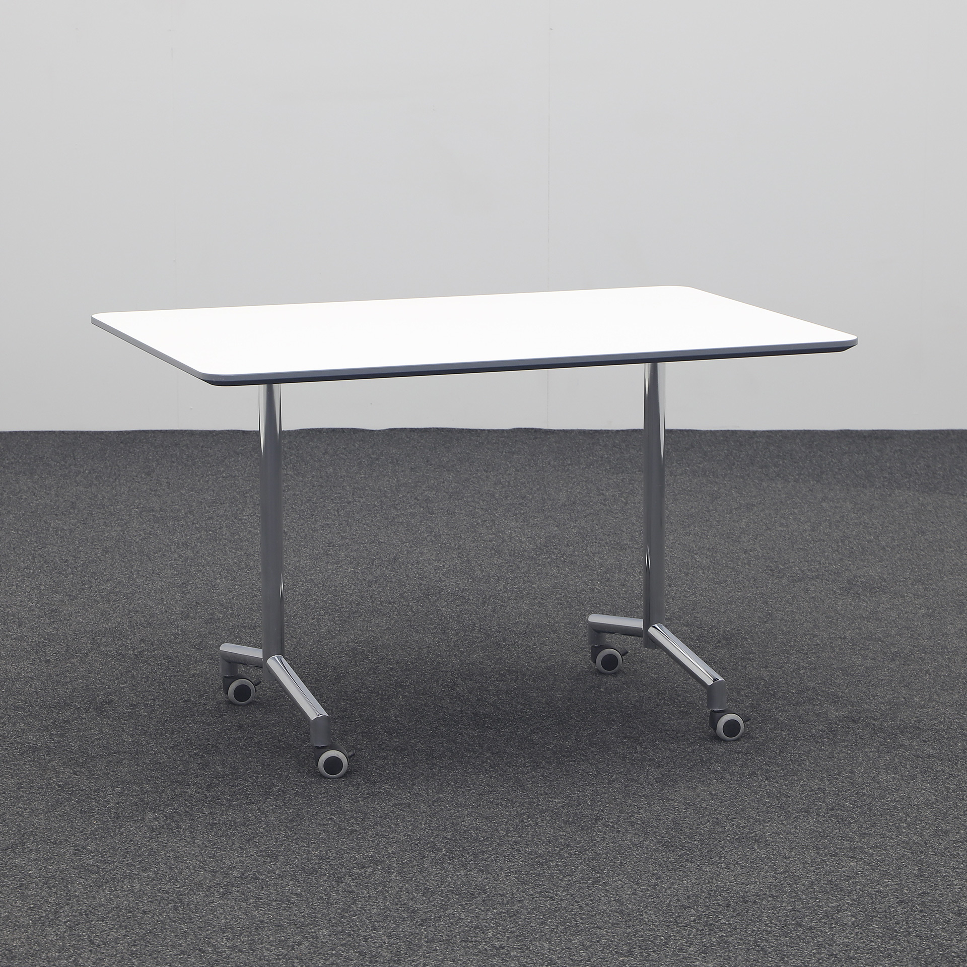 Meeting Table  (Light gray, Good, 120x80, Chrome-plated)