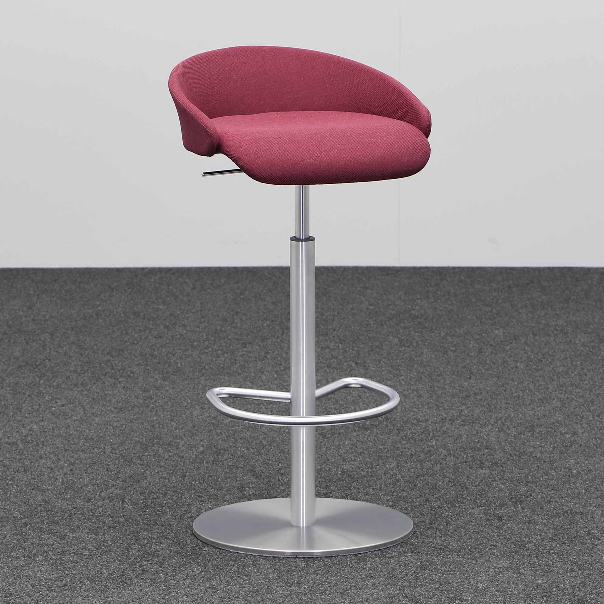 Chaise de bureau pivotante Topstar Sitness Stool 20 (Rouge, Nouveau, Patins en feutre, sans)